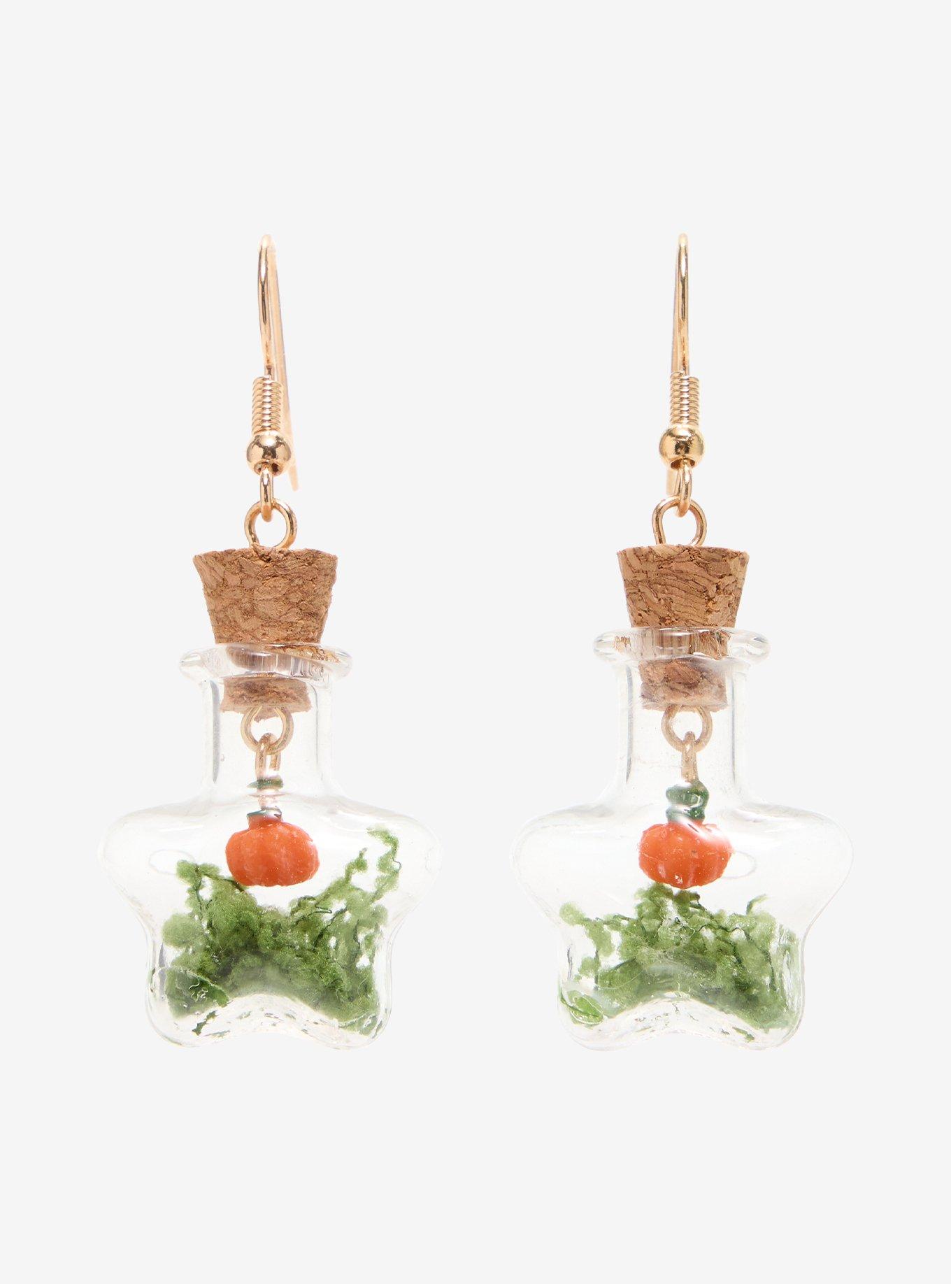 Thorn & Fable Pumpkin Jar Drop Earrings, , hi-res