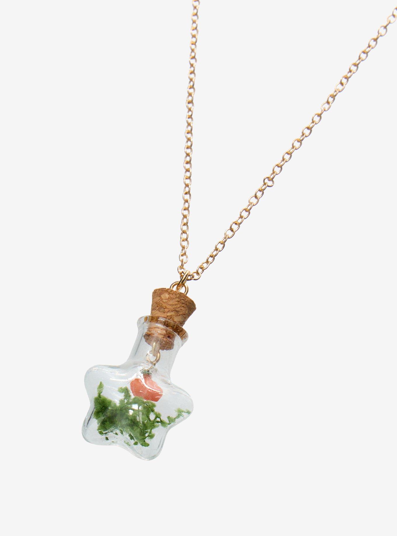 Thorn & Fable Pumpkin Jar Necklace, , alternate - view 3