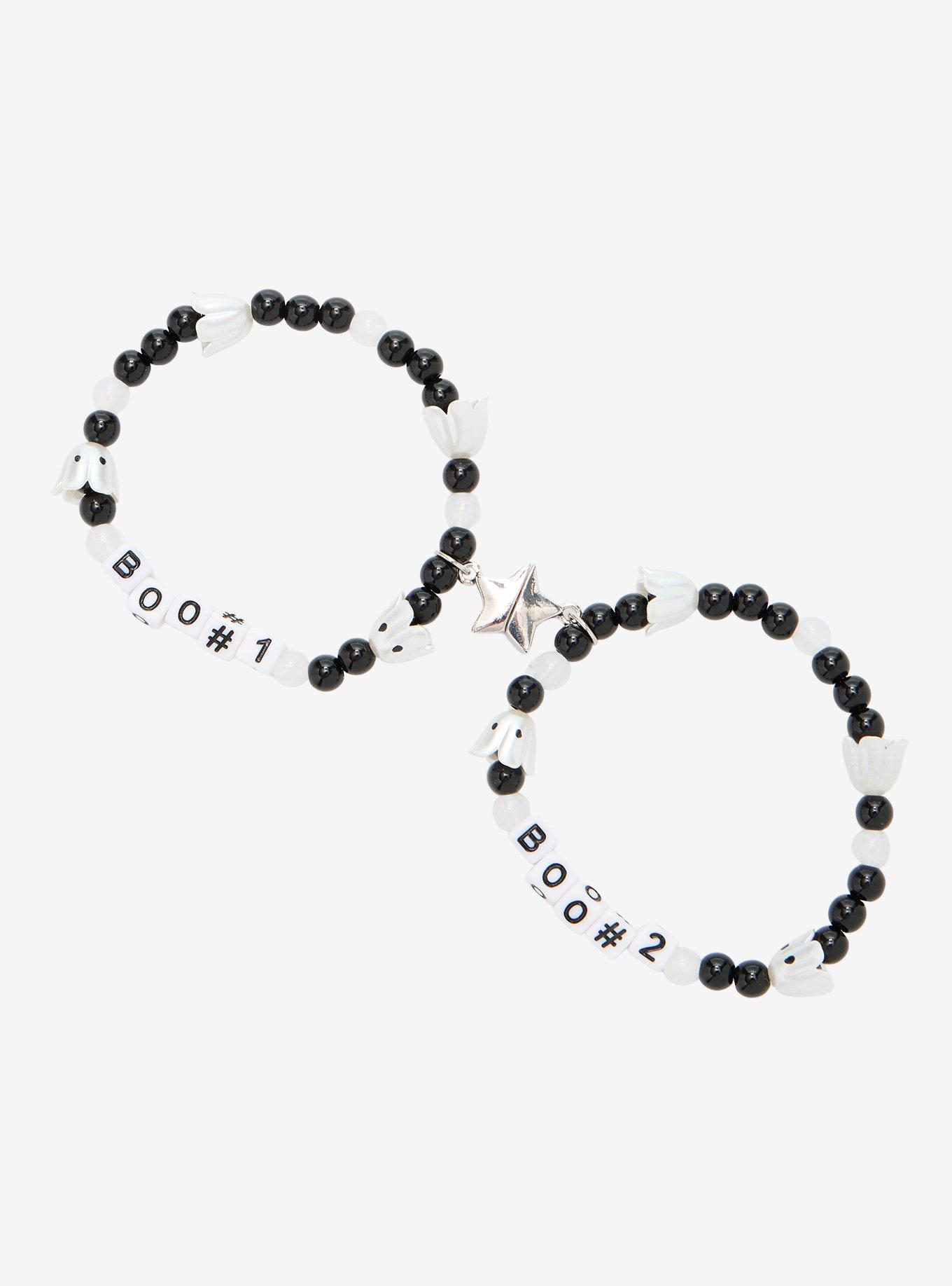 Thorn & Fable Ghost Boo 1 & 2 Magnetic Best Friend Bead Bracelet Set, , hi-res