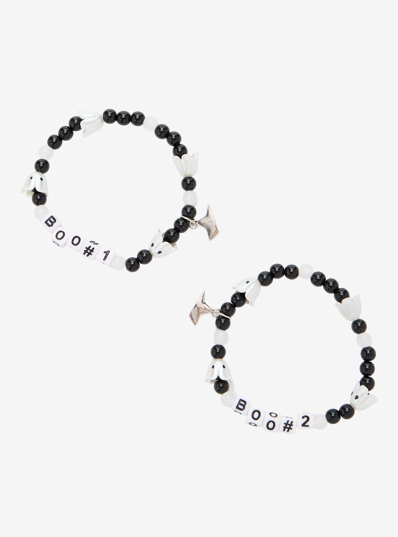Thorn & Fable Ghost Boo 1 & 2 Magnetic Best Friend Bead Bracelet Set, , alternate - view 3