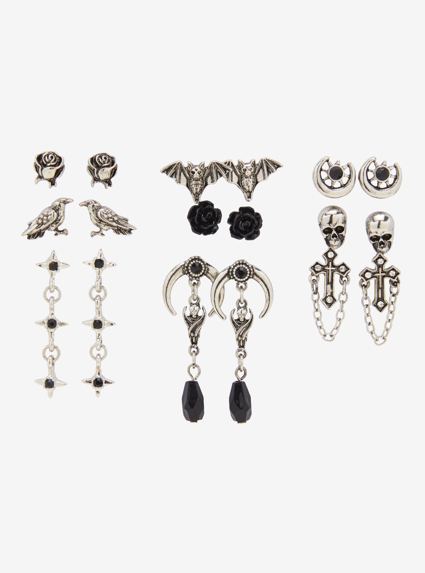 Cosmic Aura Gothich Witch Earring Set, , hi-res