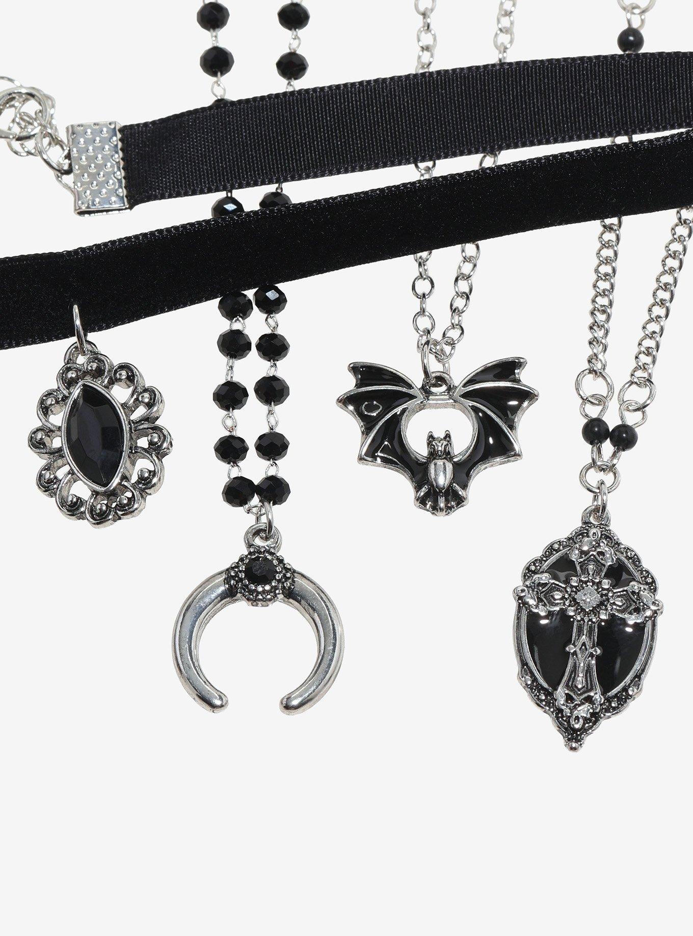 Cosmic Aura Dark Witch Velvet Necklace Set, , alternate - view 3