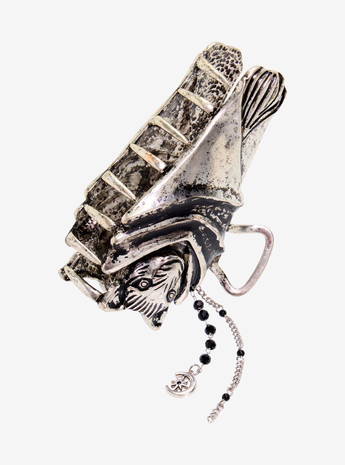 Cosmic Aura Bat Claw Hair Clip, , alternate - view 3