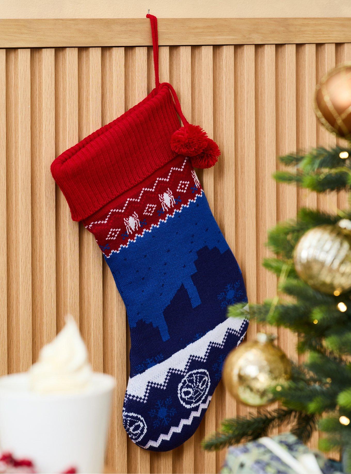 Marvel Spider-Man Holiday Lights Knit Stocking - BoxLunch Exclusive, , alternate - view 3