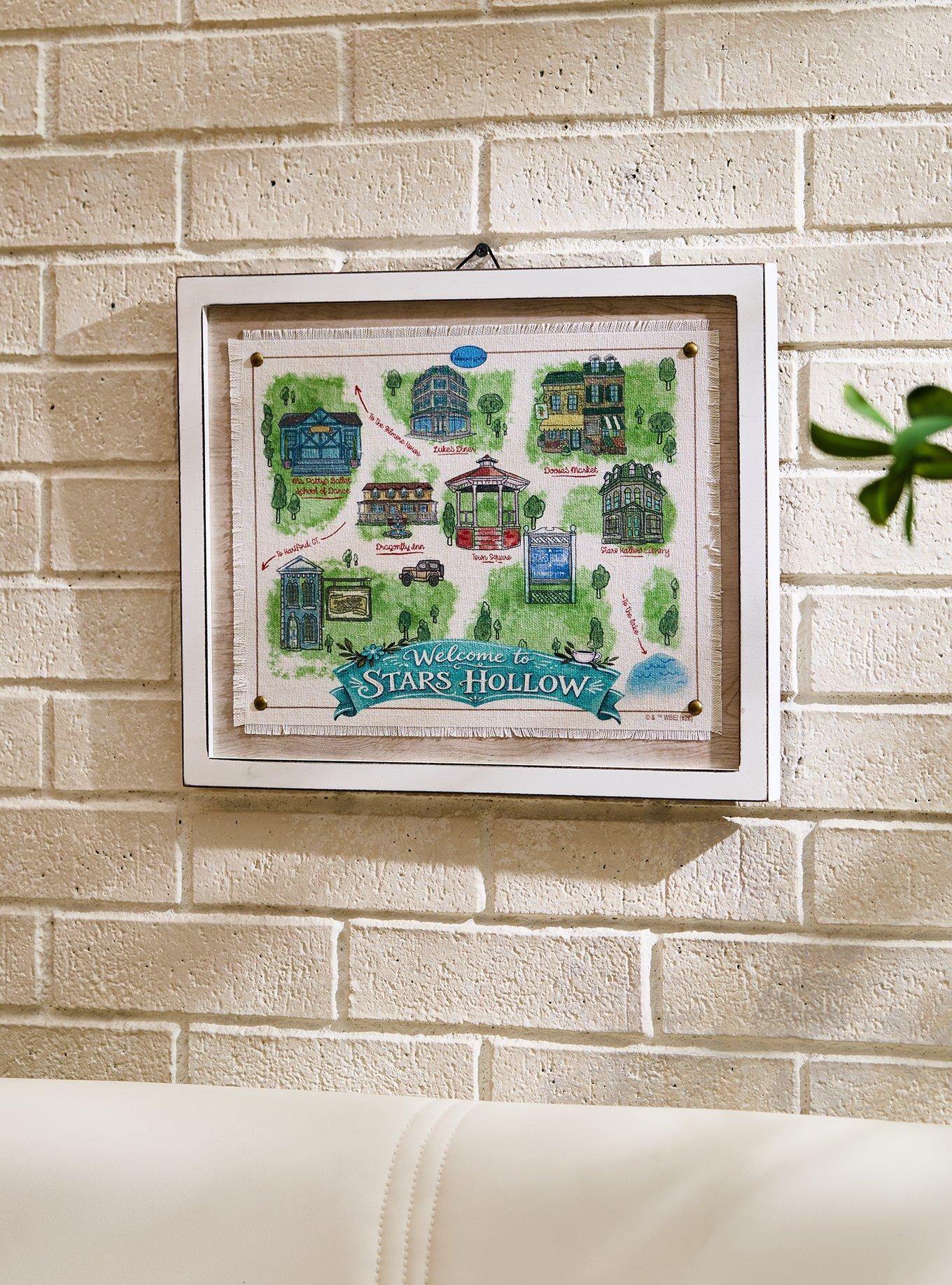 Gilmore Girls Stars Hollow City Map Wall Art - BoxLunch Exclusive