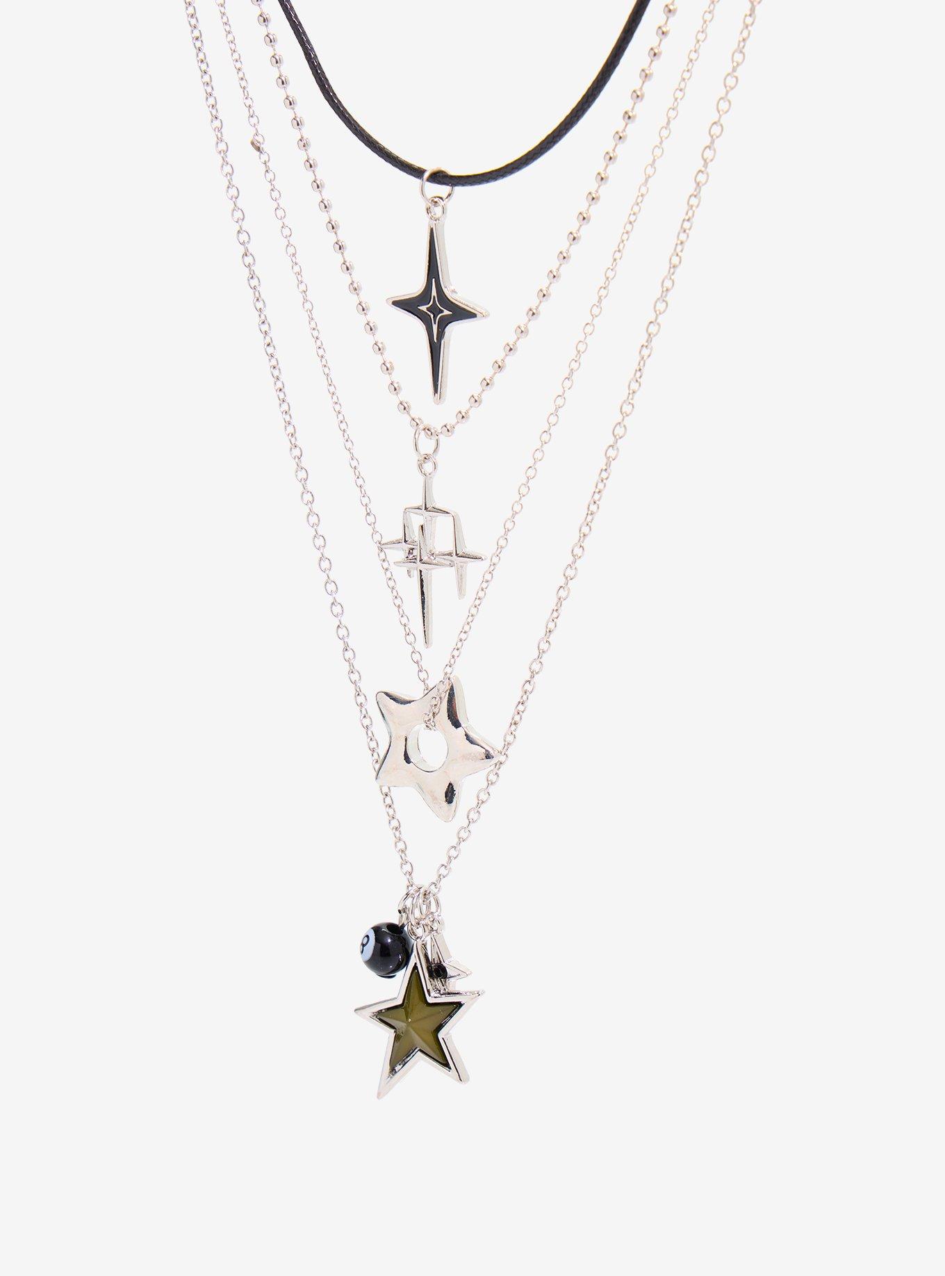 Social Collision Grunge Star Necklace Set, , alternate - view 3