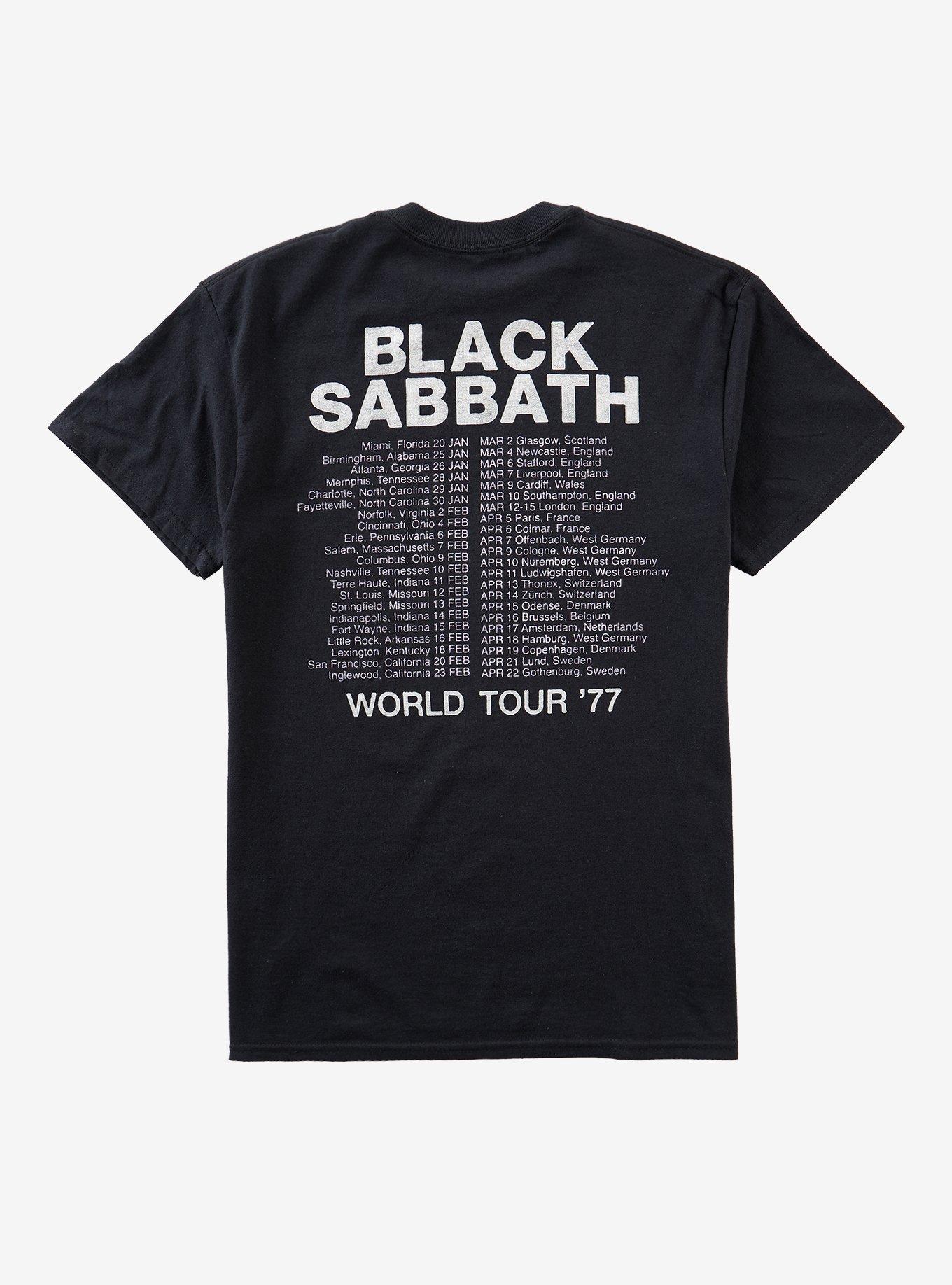 Black Sabbath '77 World Tour T-Shirt, , hi-res