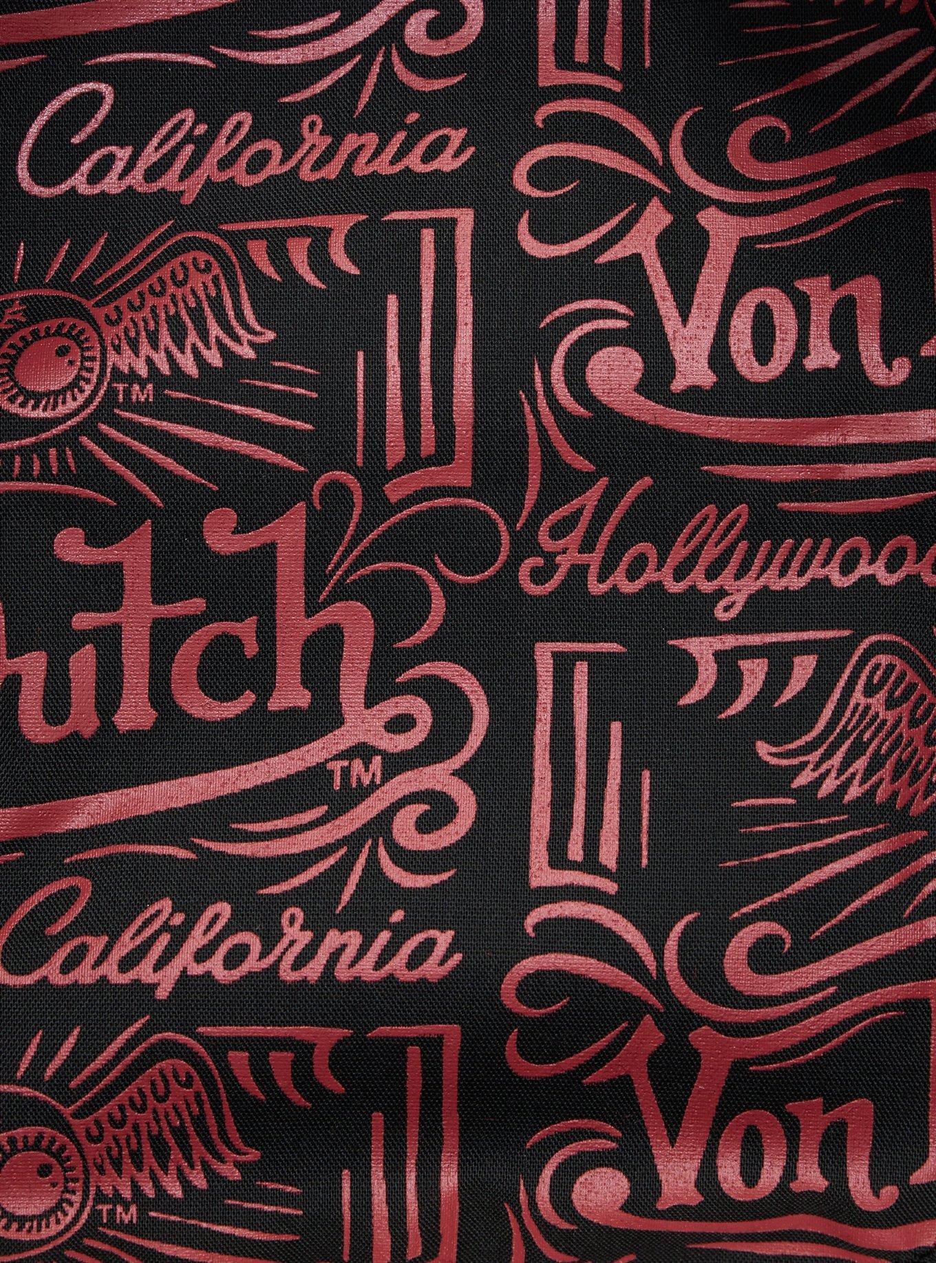 Von Dutch Black & Red Distressed Cadet Hat, , alternate - view 5