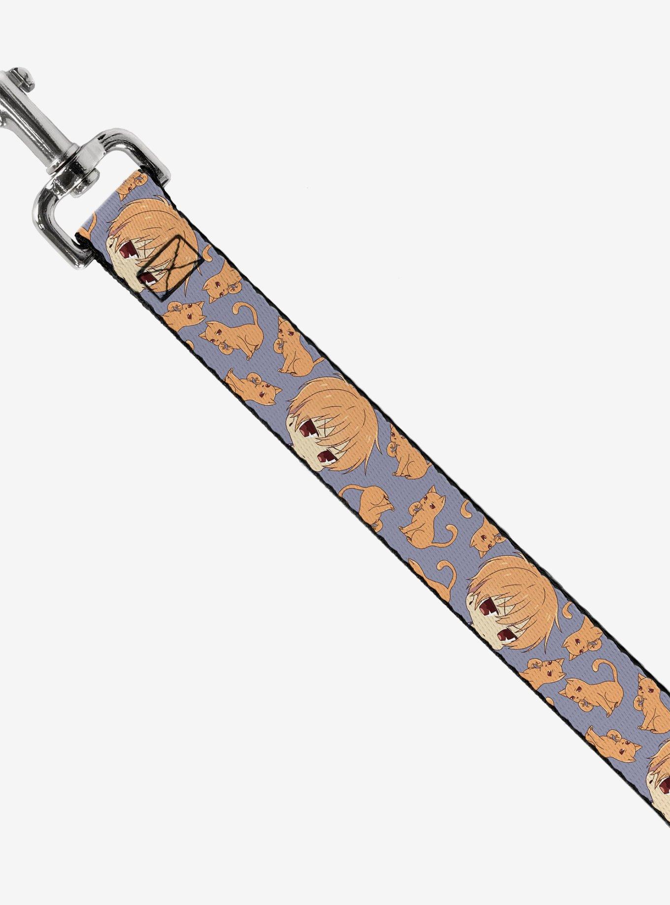 Fruits Basket Chibi Kyo & Cat Scattered Dog Leash, , hi-res