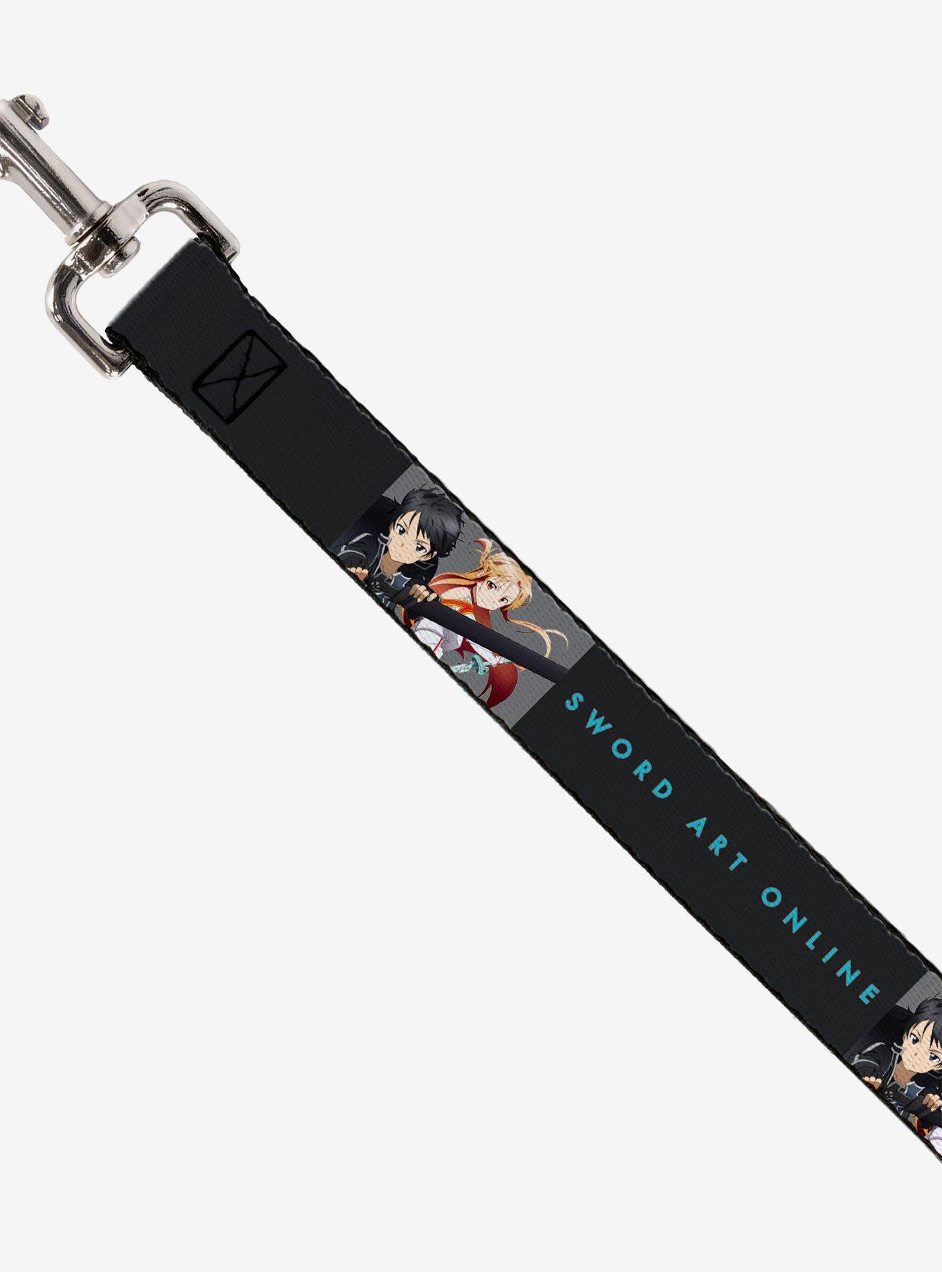Sword Art Online Kirito & Asuna Swords Pose & Logo Dog Leash, , hi-res