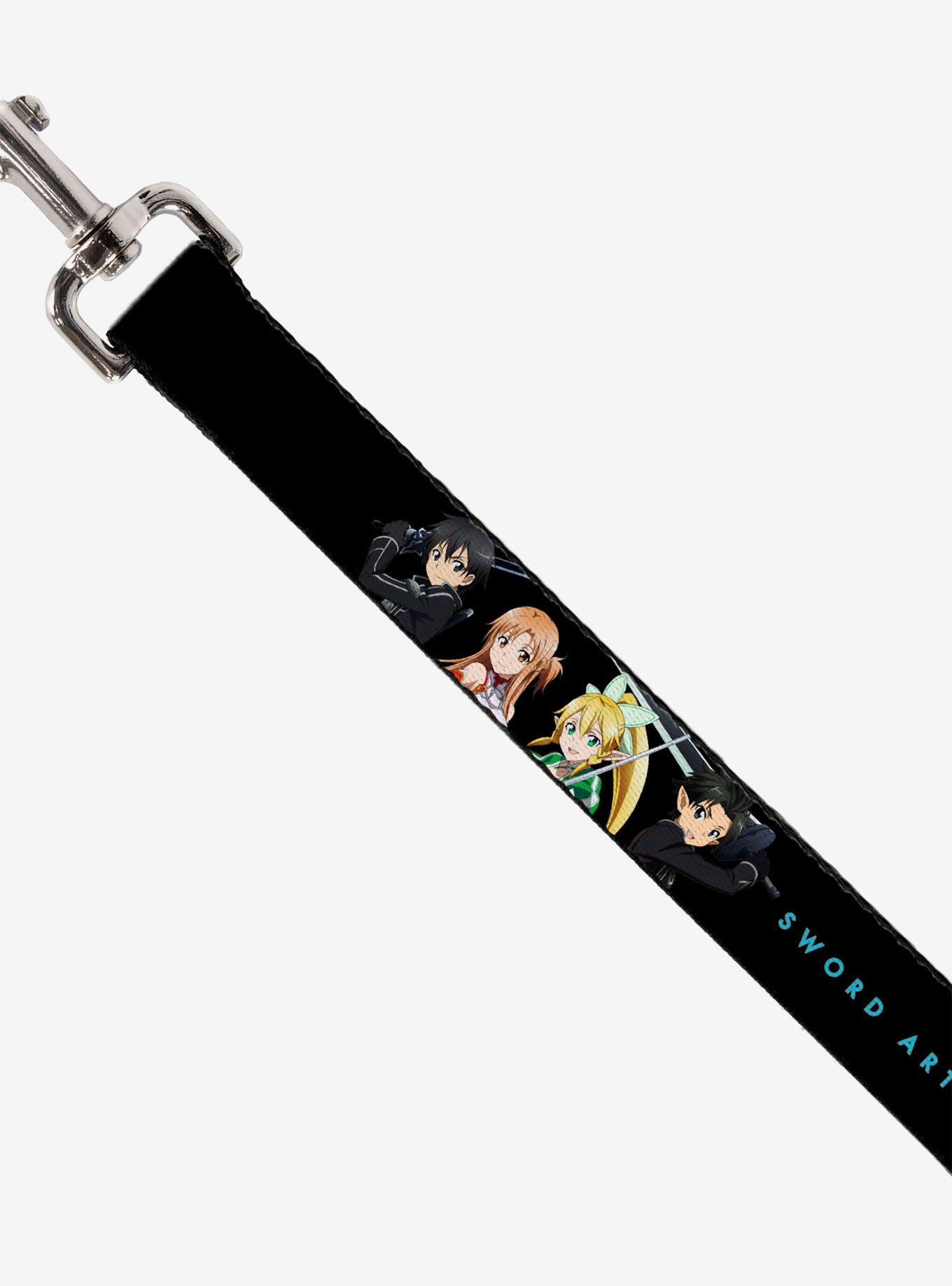Sword Art Online Four Character Swords Group & Logo Dog Leash, , hi-res