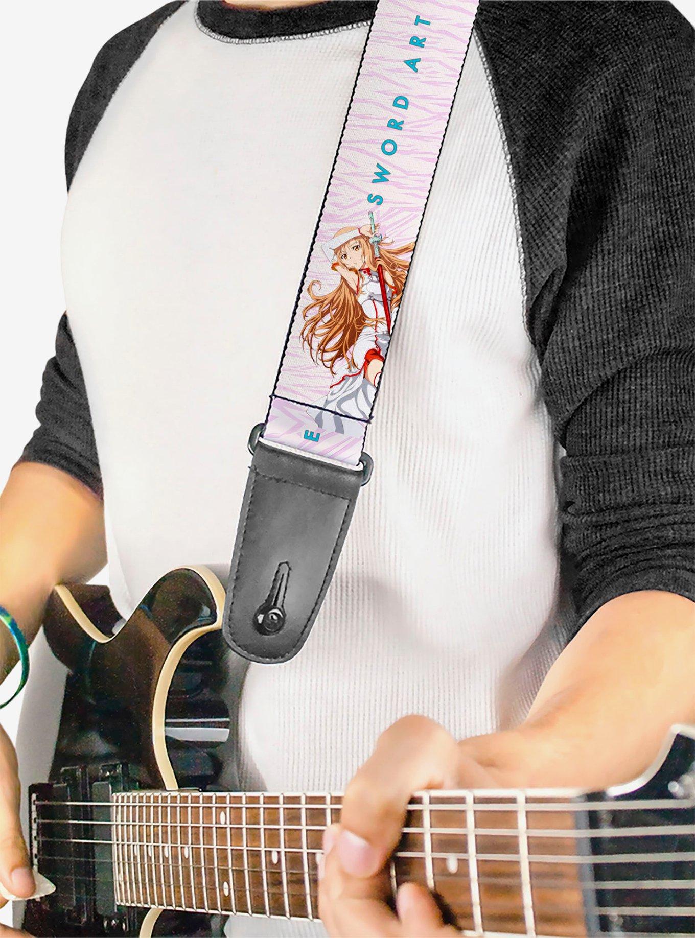 Sword Art Online Asuna Lambent Light Pose & Logo Guitar Strap, , hi-res