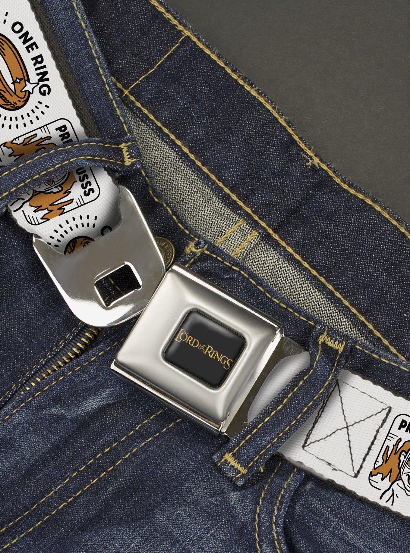 The Lord of the Rings My Precious Gollum & One Ring Doodle Seatbelt Buckle Belt, , hi-res