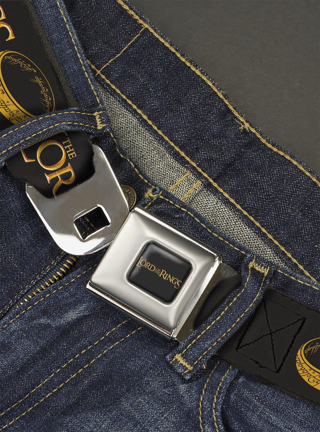 The Lord of the Rings One Ring & Title Seatbelt Buckle Belt, , hi-res
