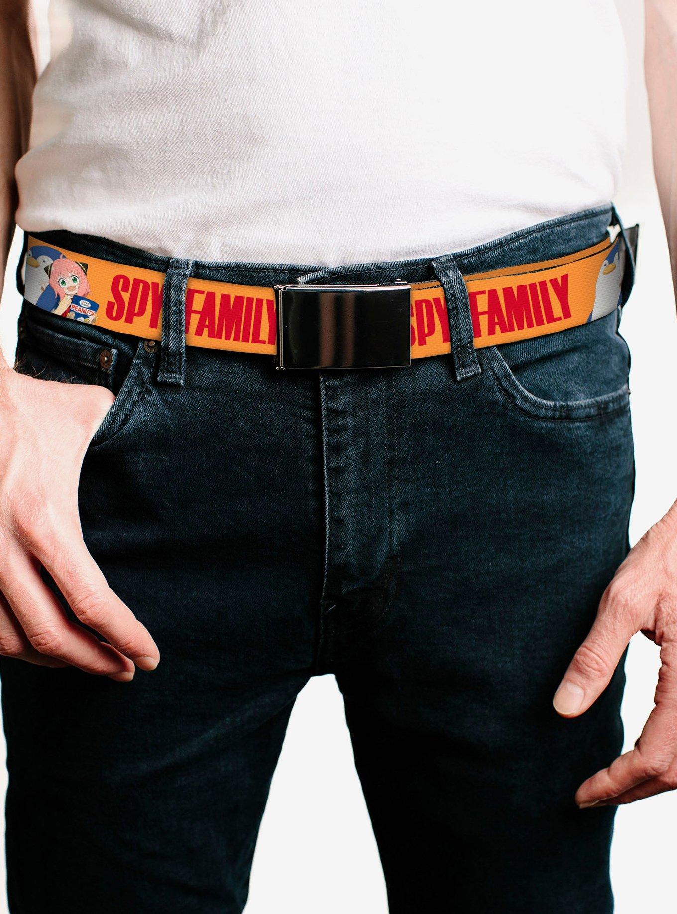 Spy x Family Anya Agent Penguinman Pose & Logo Clamp Buckle Belt, , hi-res