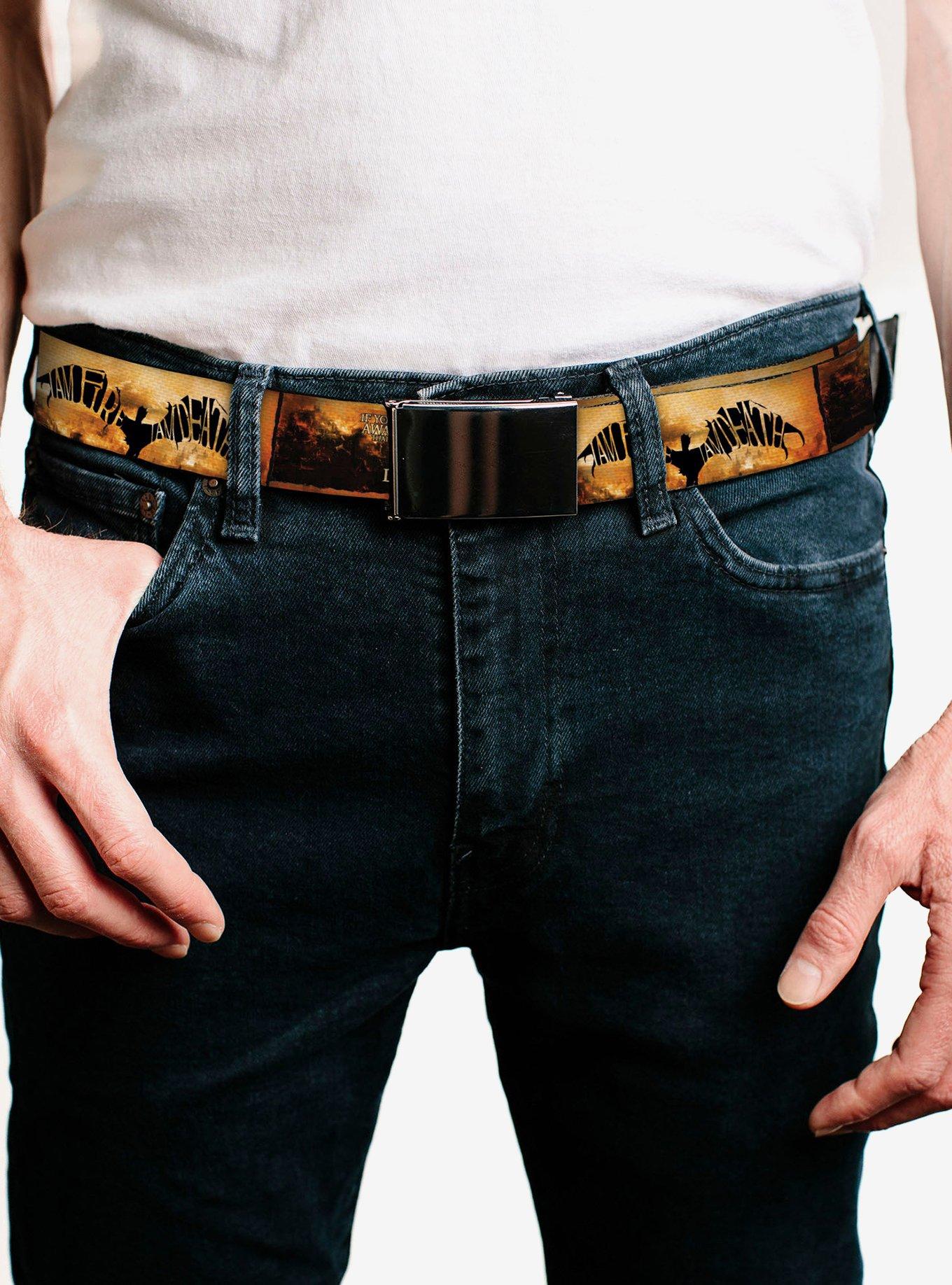 The Hobbit the Desolation of Smaug Quote Blocks Clamp Buckle Belt, , hi-res