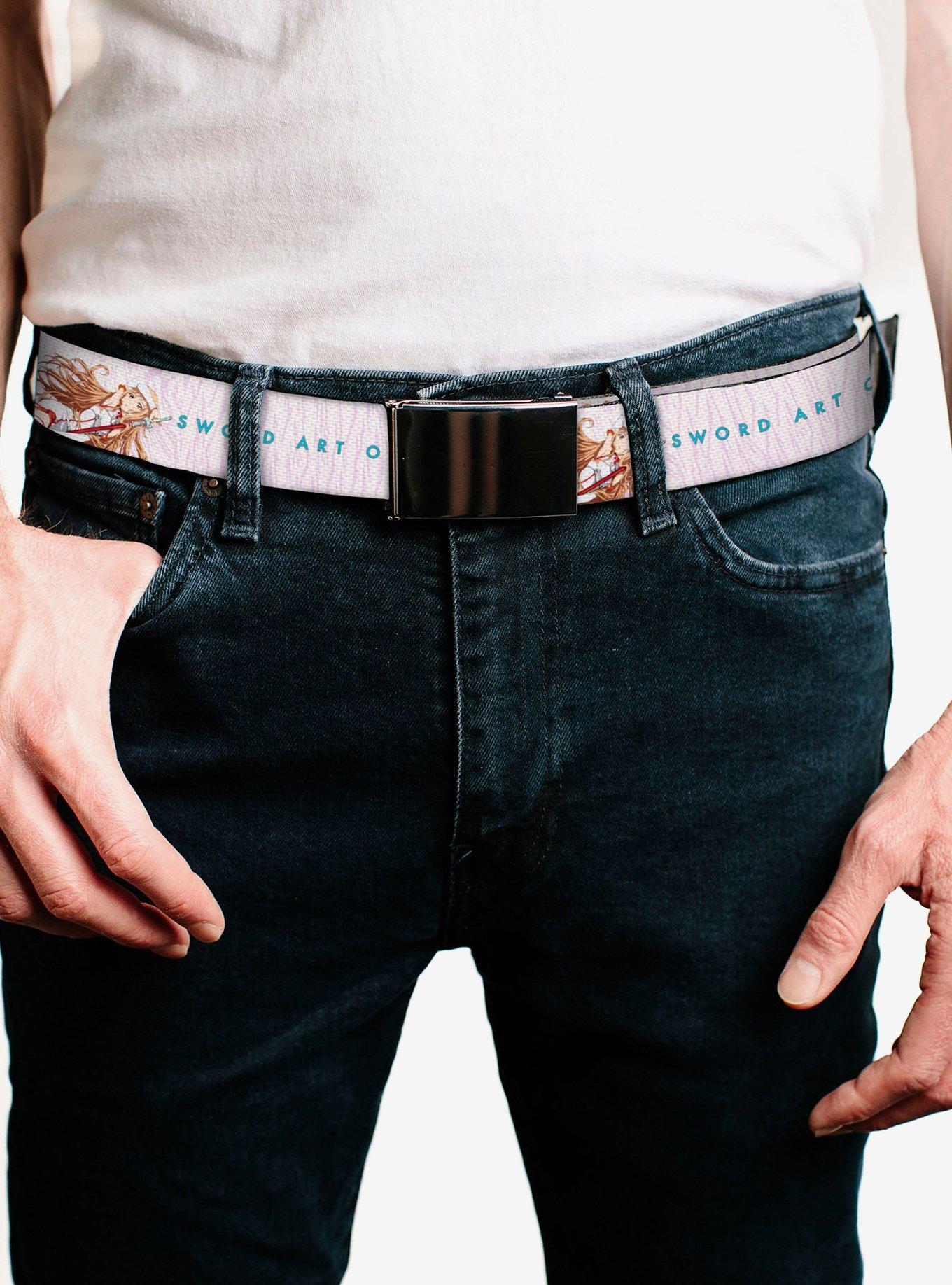 Sword Art Online Asuna Lambent Light Pose & Logo Clamp Buckle Belt, , hi-res