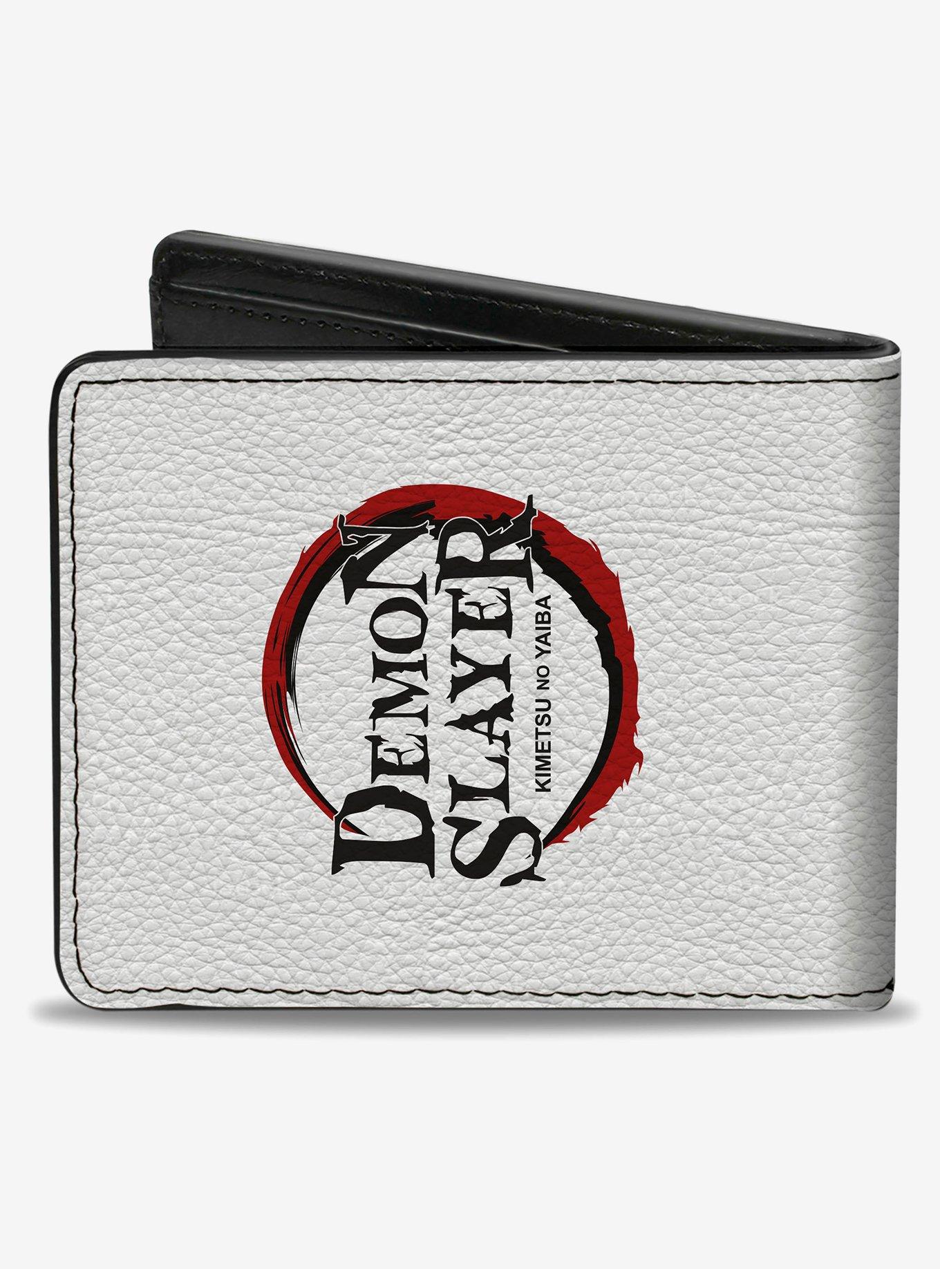 Demon Slayer Three Character Group Pose & Title Bifold Wallet, , hi-res