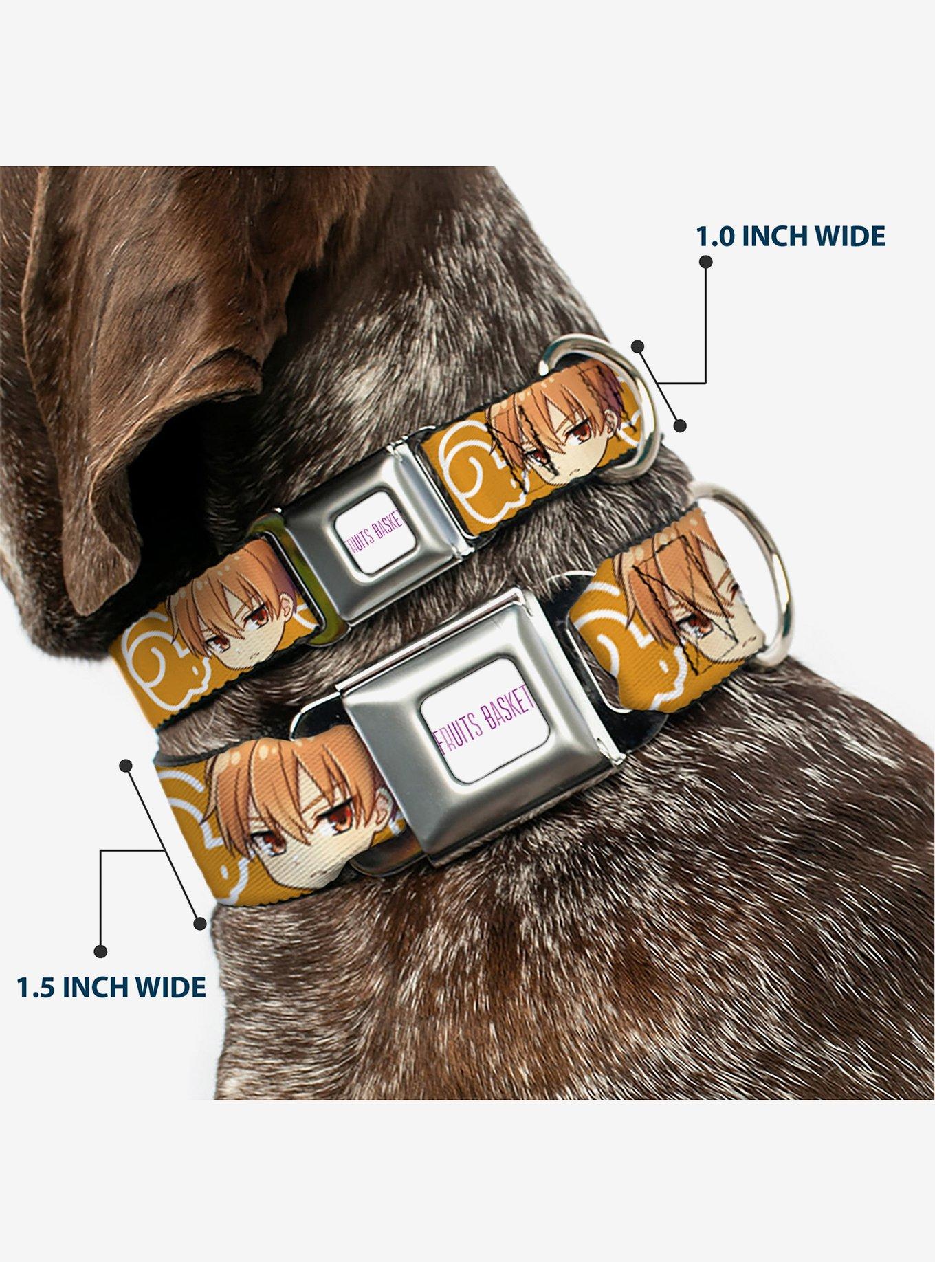 Fruits Basket Chibi Kyo & Kimono Cat Icon Seatbelt Buckle Dog Collar, , hi-res
