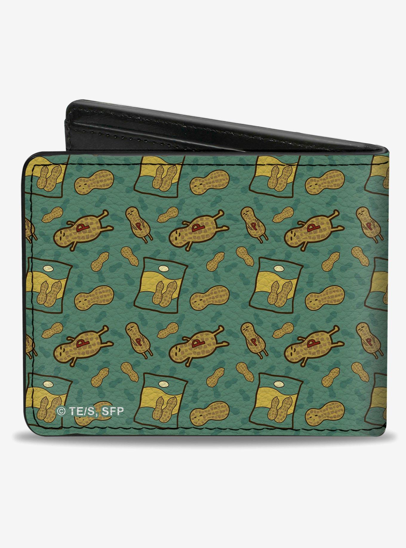 Spy x Family Peanuts Scattered & Title Green Bifold Wallet, , hi-res