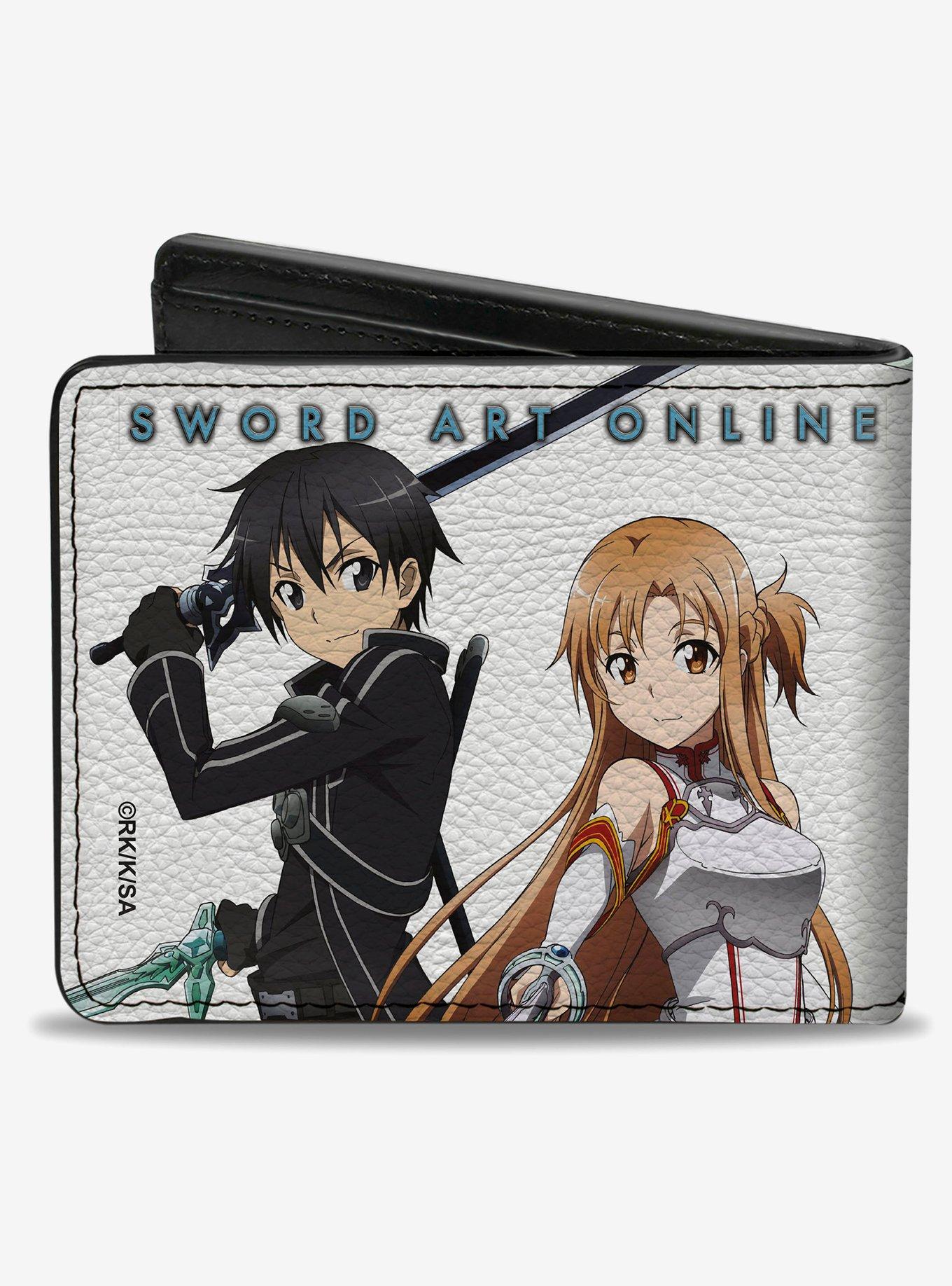 Sword Art Online Four Character Group Pose Bifold Wallet, , hi-res