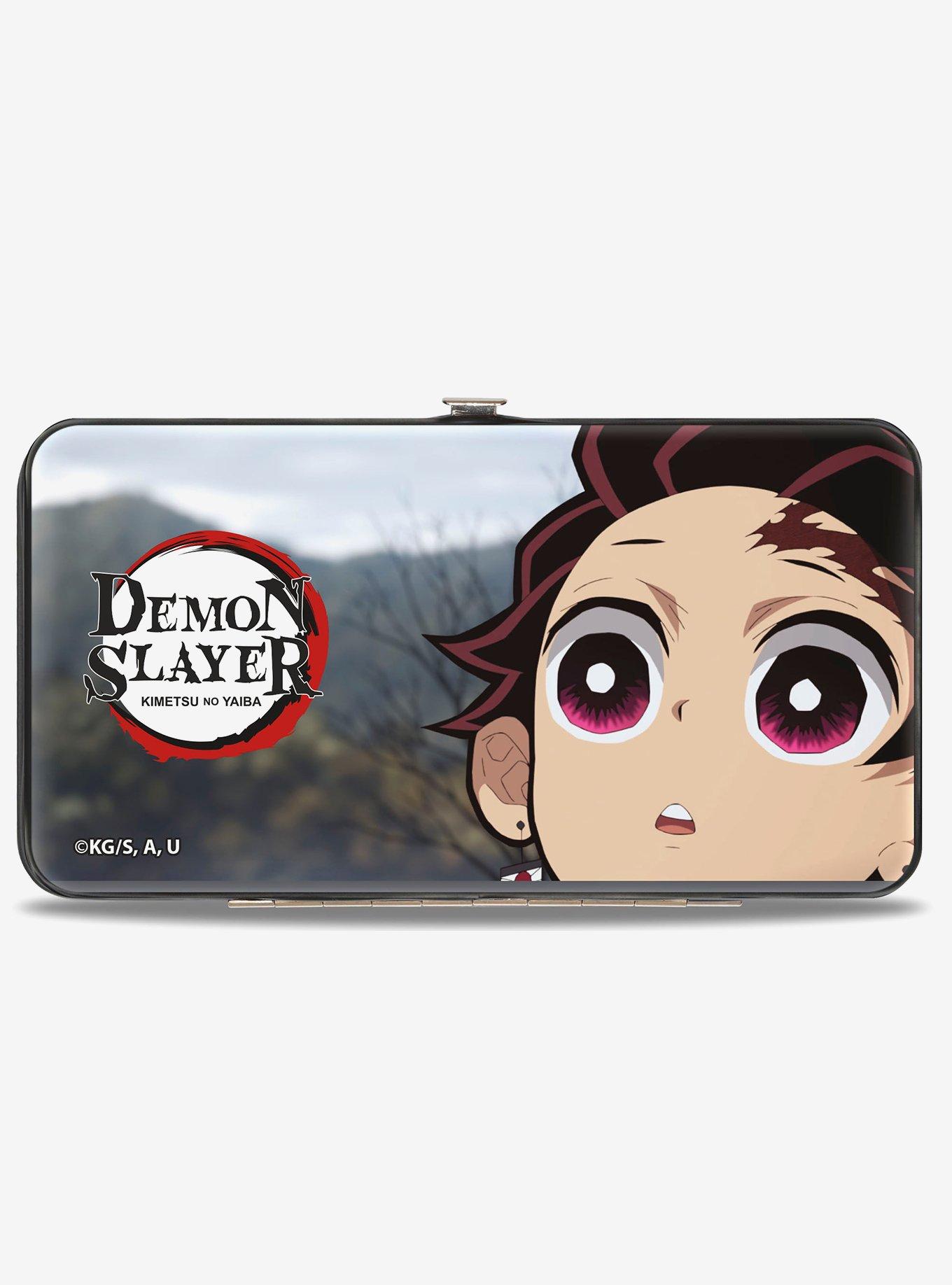 Demon Slayer Chibijiro Face & Giyu Pose with Title Hinged Wallet, , hi-res