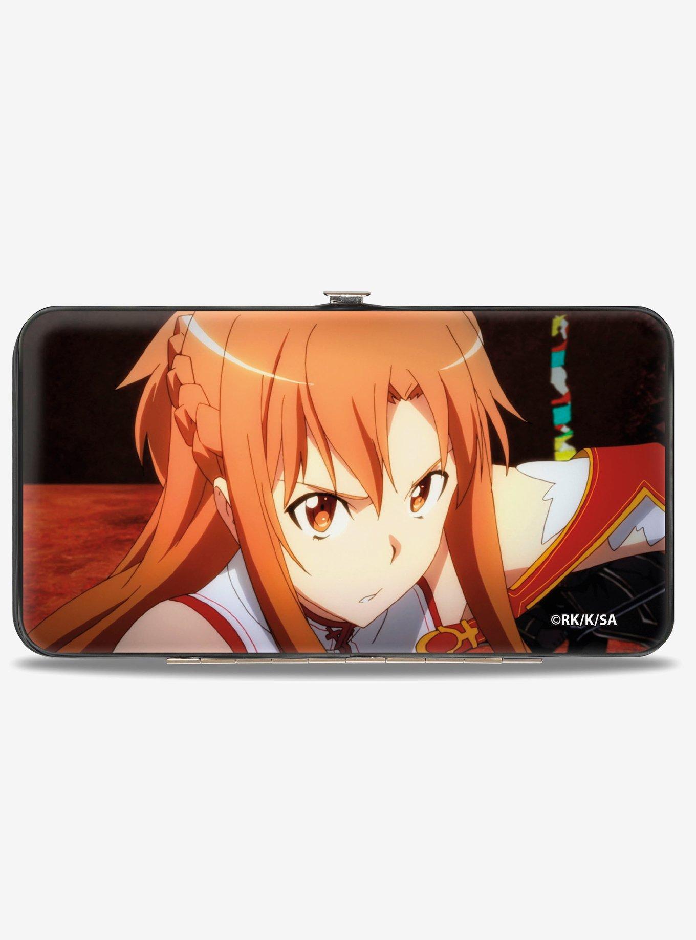 Sword Art Online Asuna & Kirito Face Expression Close Up Hinged Wallet, , hi-res