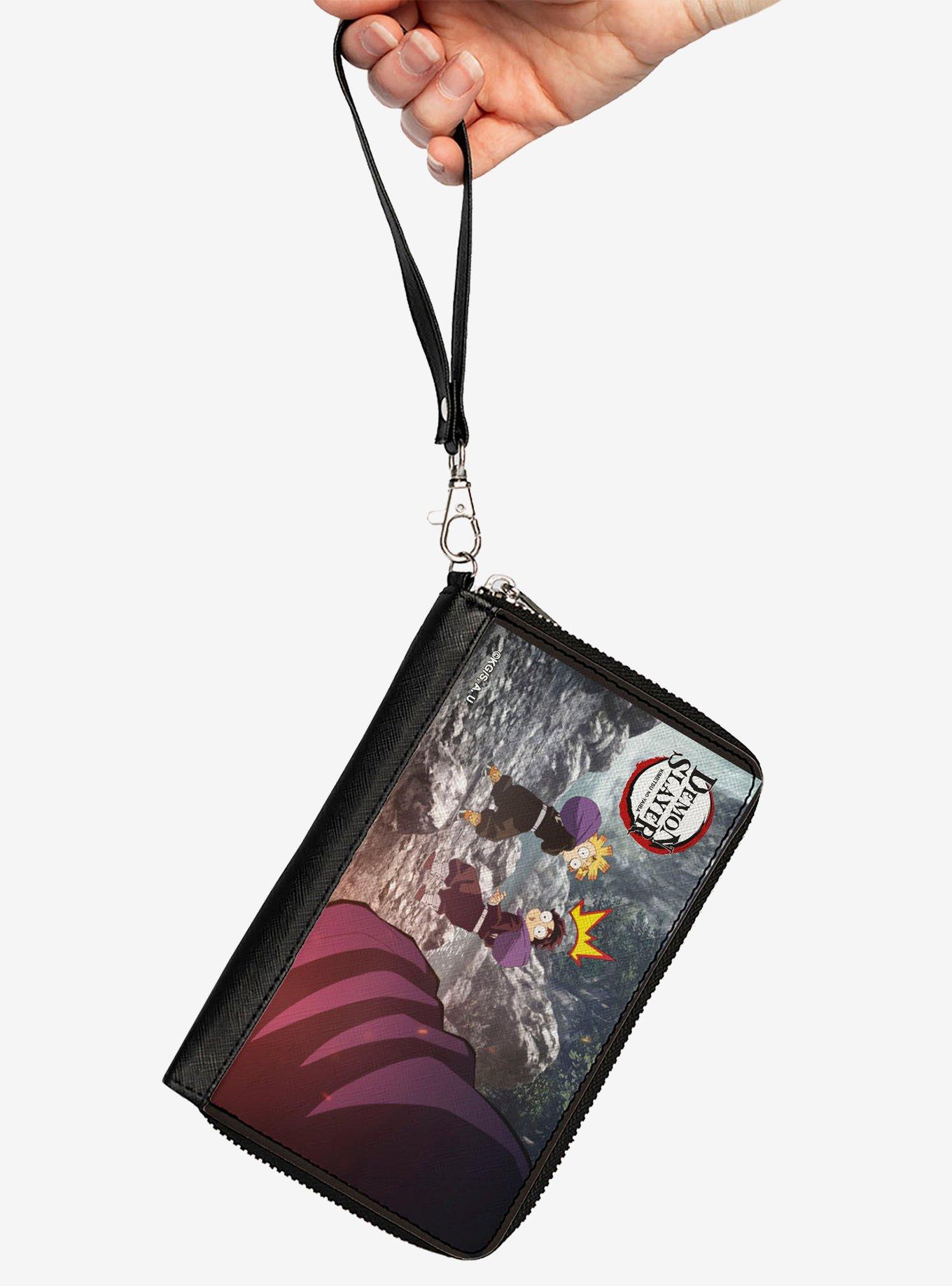 Demon Slayer Chibijiro & Zenitsu Surprised Scene Zip Around Wallet, , hi-res