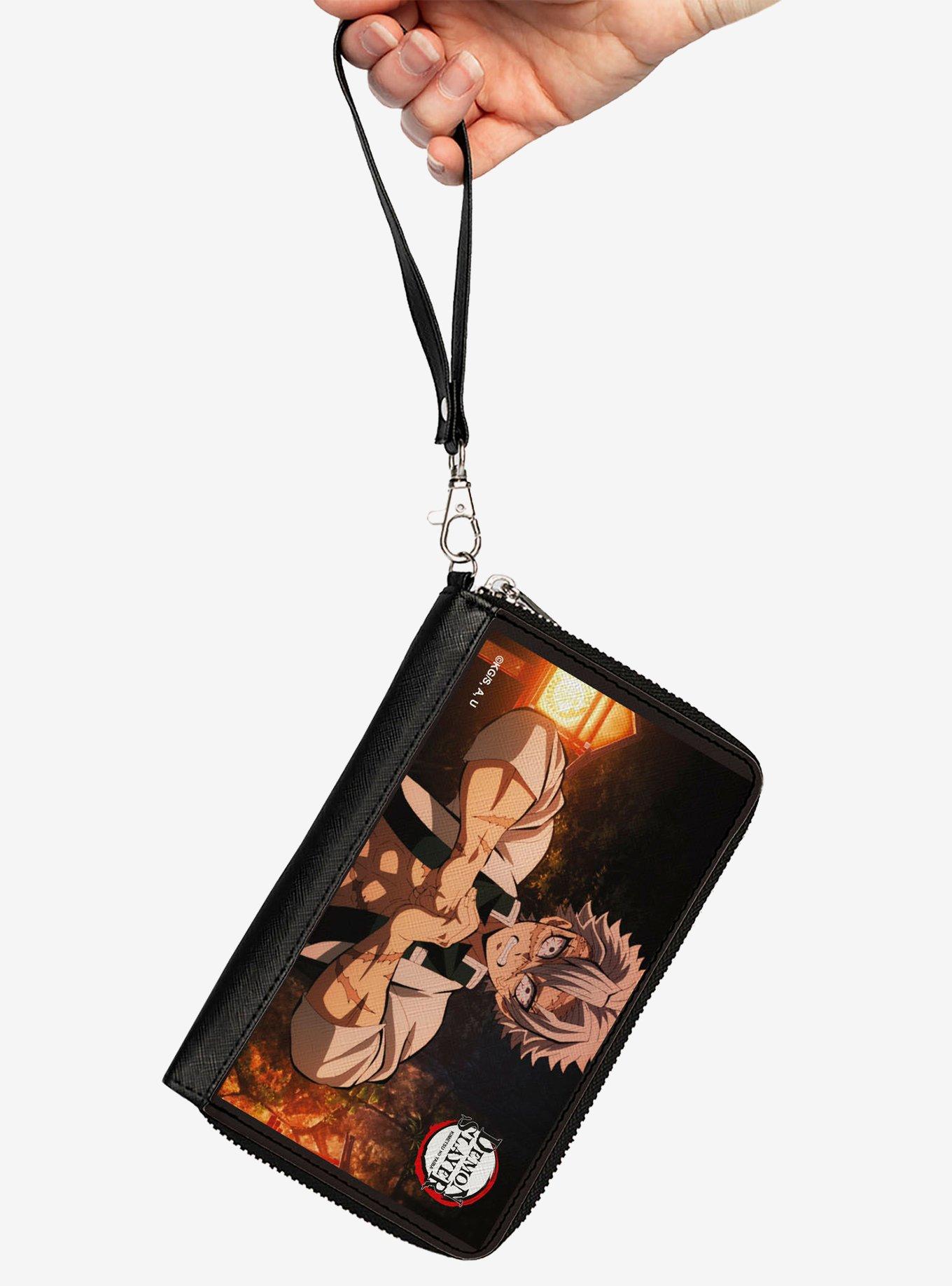 Demon Slayer Sanemi Shinazugawa Fist Flex Pose Zip Around Wallet, , hi-res