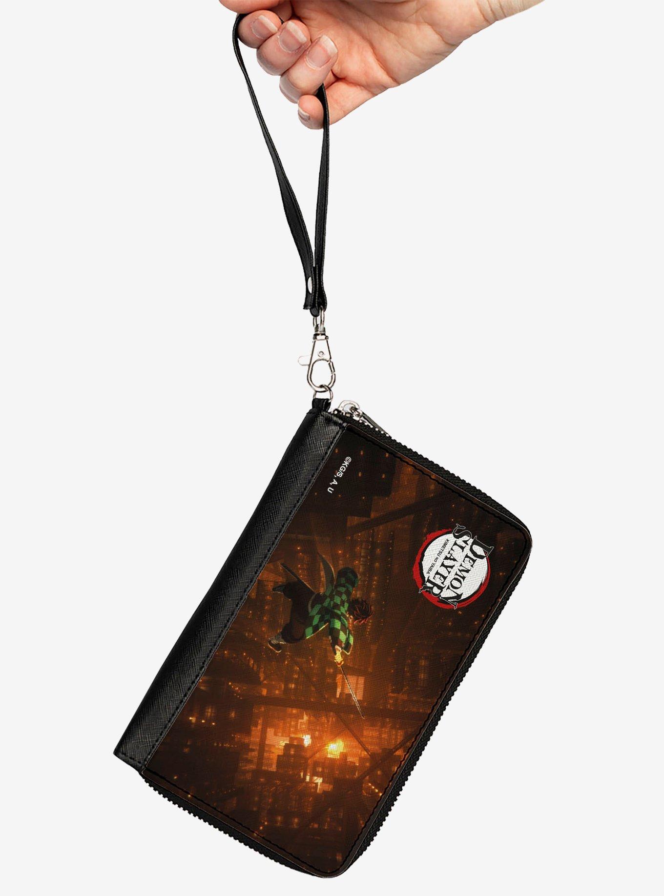 Demon Slayer Tanjiro Kamado Infinity Castle Scene Zip Around Wallet, , hi-res