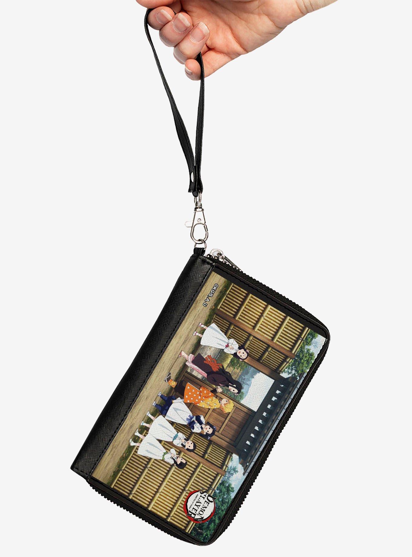 Demon Slayer Nezuko & Zenitsu Butterfly Mansion Scene Zip Around Wallet, , hi-res