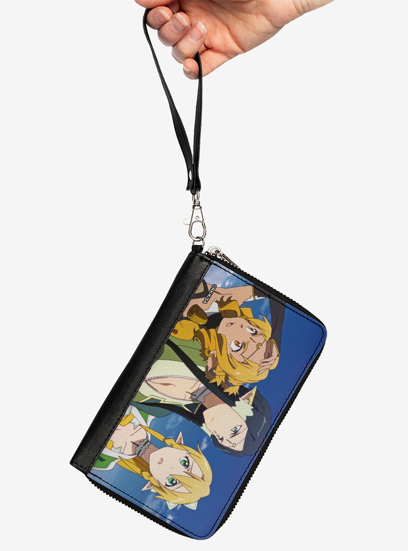 Sword Art Online Three Female Character Group Scene Zip Around Wallet, , hi-res