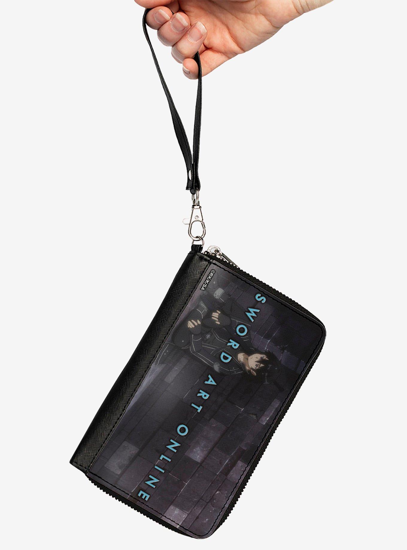 Sword Art Online Kirito Sitting Street Scene Zip Around Wallet, , hi-res