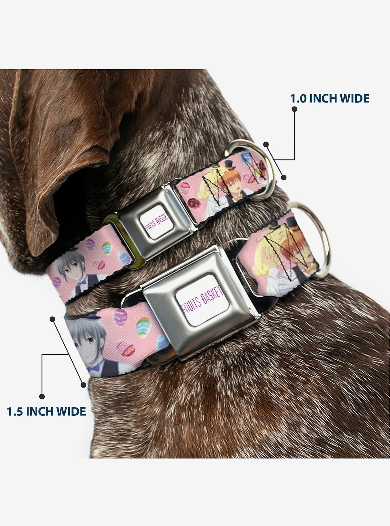 Fruits Basket Kyo & Yuki Easter Themed Pose Seatbelt Buckle Dog Collar, , hi-res