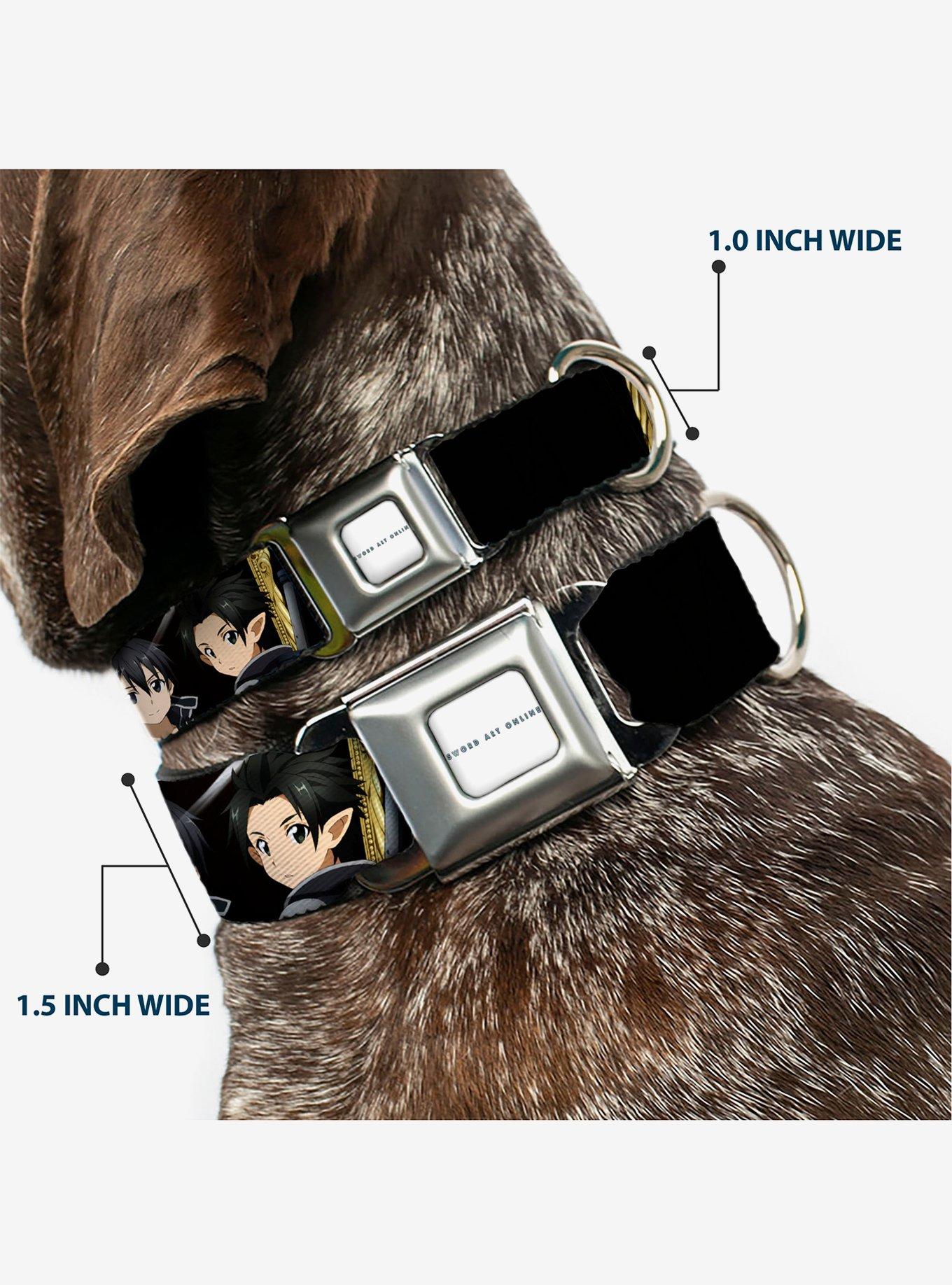 Sword Art Online Kirito Reflection Poses & Title Seatbelt Buckle Dog Collar, , hi-res