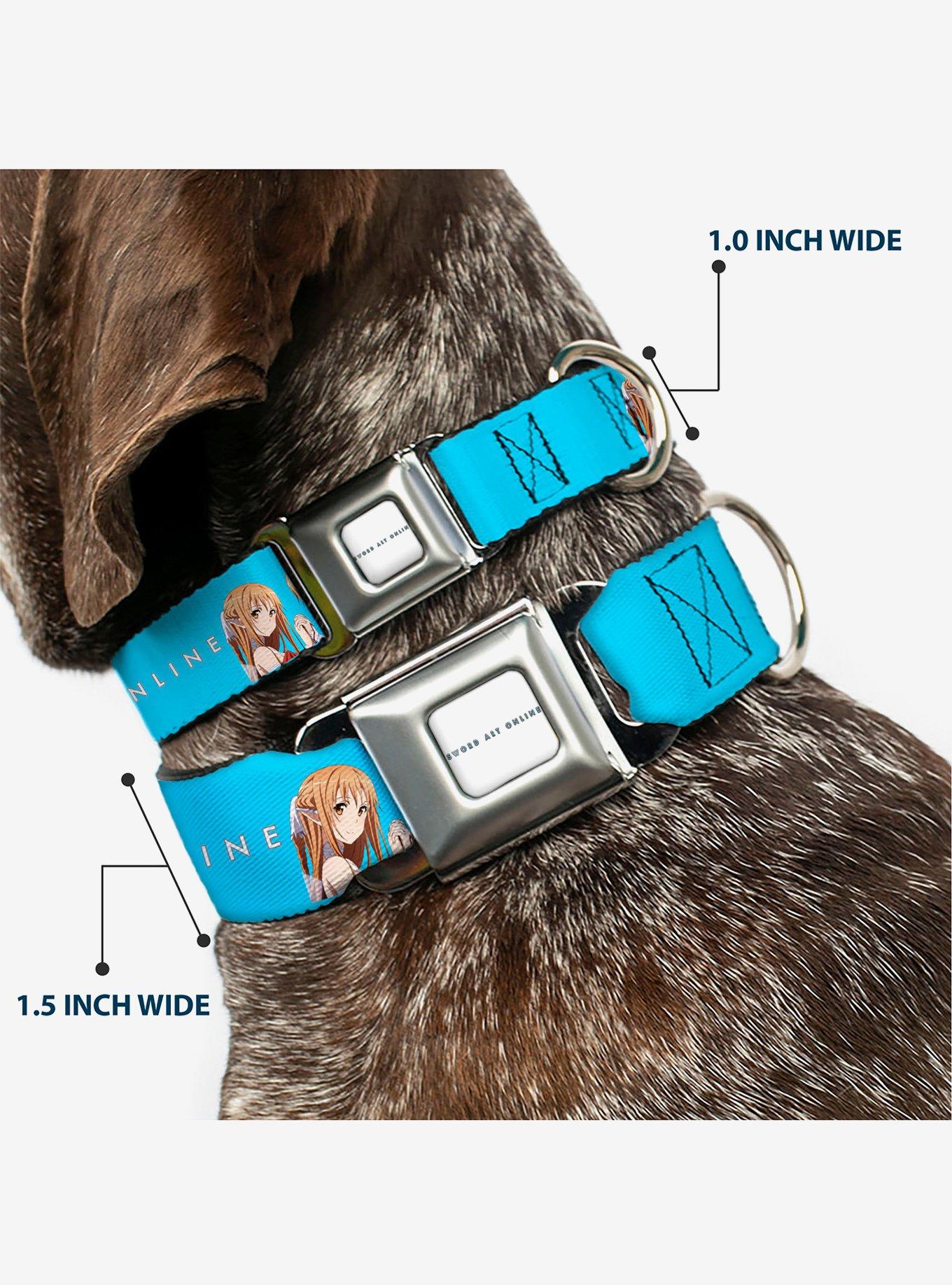 Sword Art Online Asuna Comic Cover Pose & Logo Seatbelt Buckle Dog Collar, , hi-res
