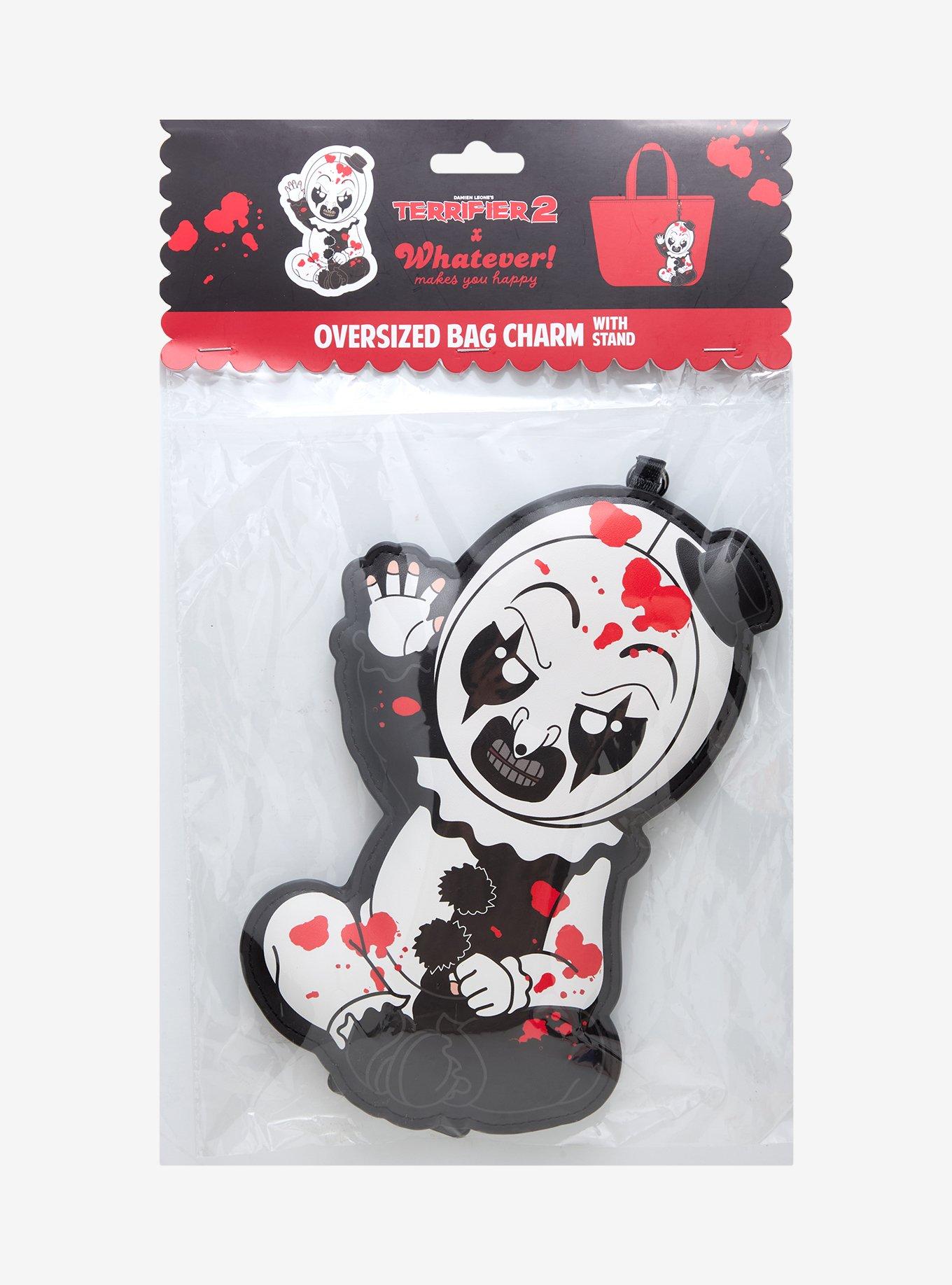 Whatever! Makes You Happy x Terrifier 2 Art the Clown Oversized Bag Charm with Stand, , alternate - view 4