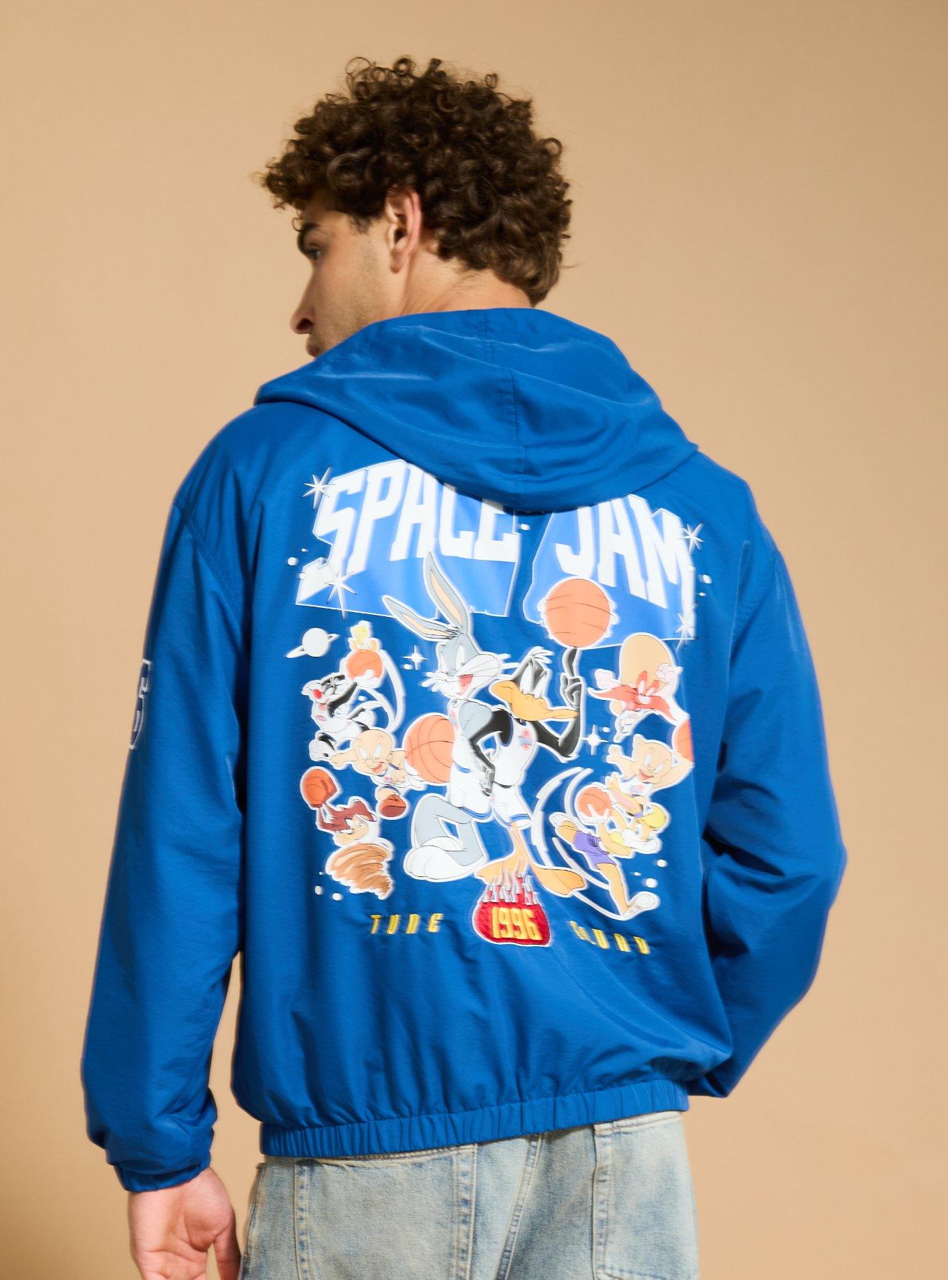 Space Jam Reversible Windbreaker - BoxLunch Exclusive, BLUE, alternate - view 4