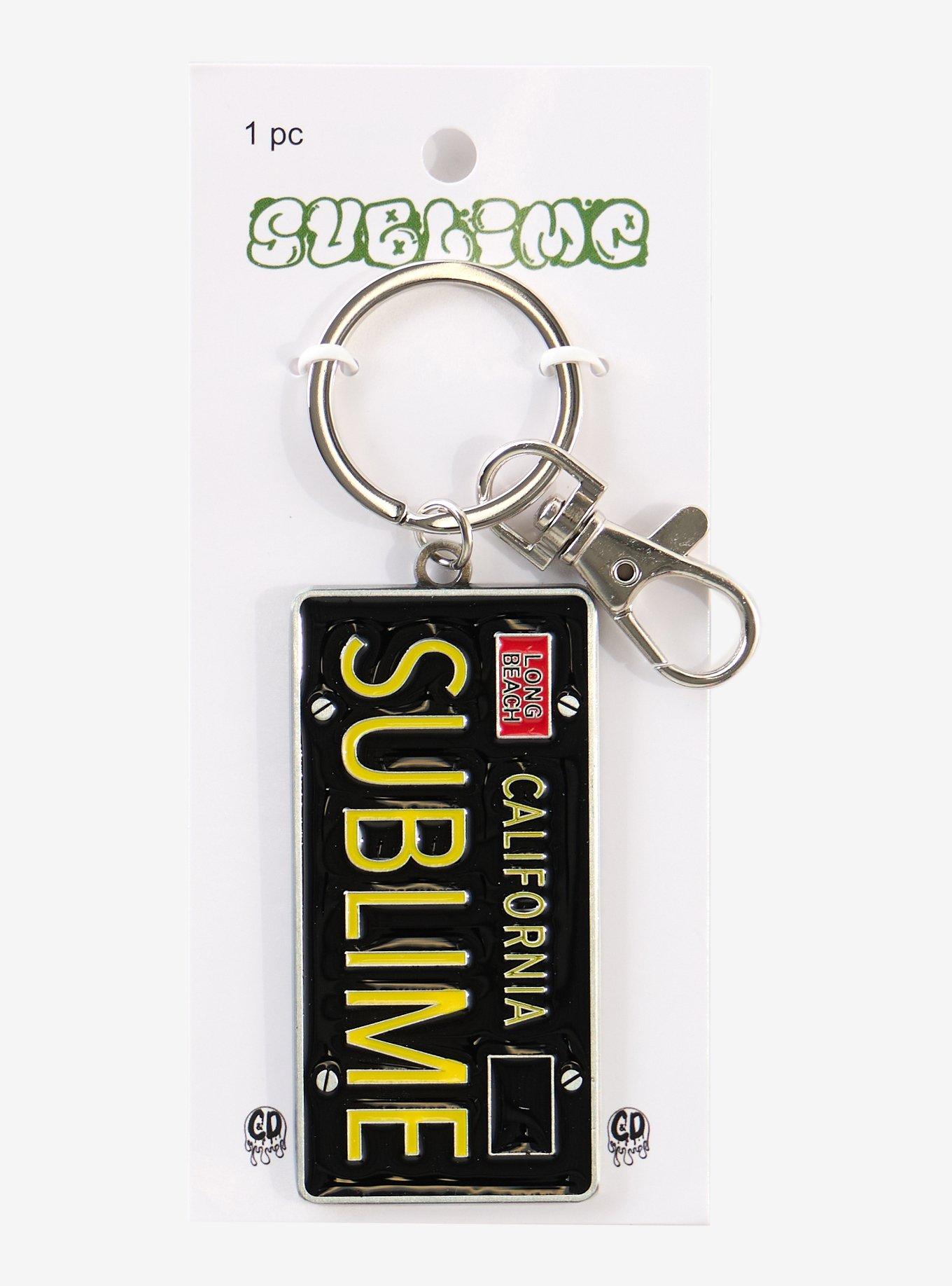 Sublime License Plate Keychain, , hi-res