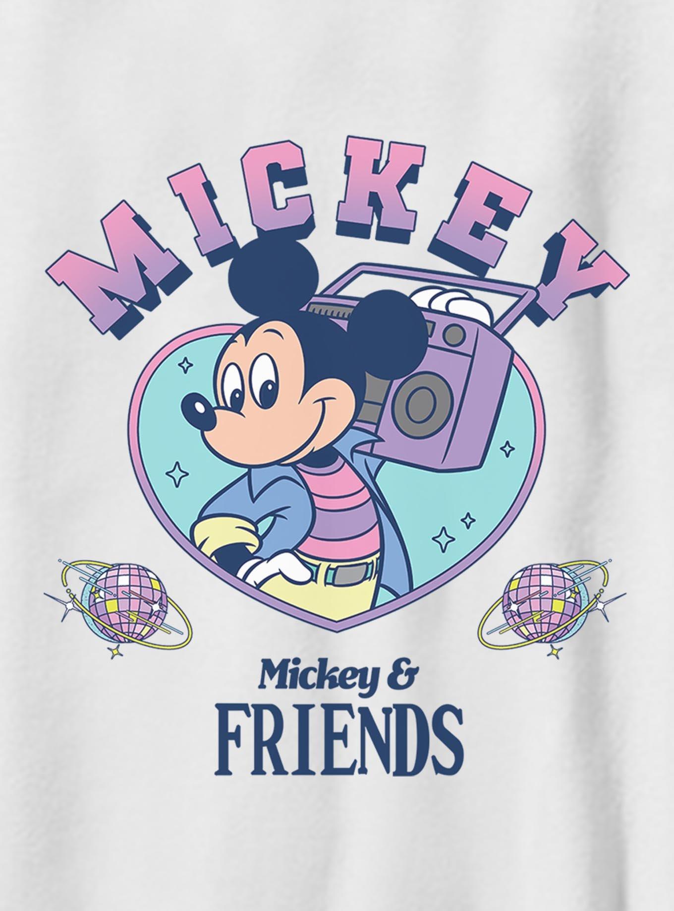Disney Mickey & Friends Retro Boom Box Youth T-Shirt, WHITE, alternate - view 2