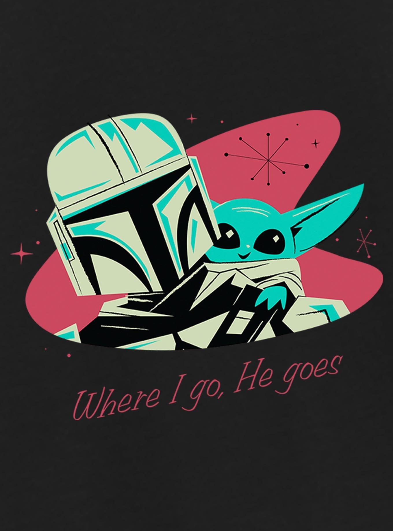 Star Wars Where We Go Mando & Grogu Youth Girls T-Shirt, , hi-res