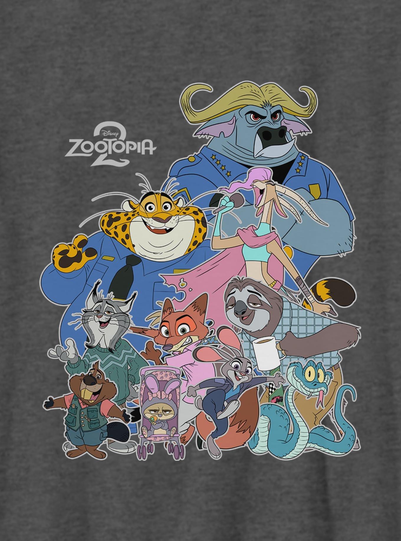Disney Pixar Zootopia 2 Many Wild Animals Youth T-Shirt, , hi-res