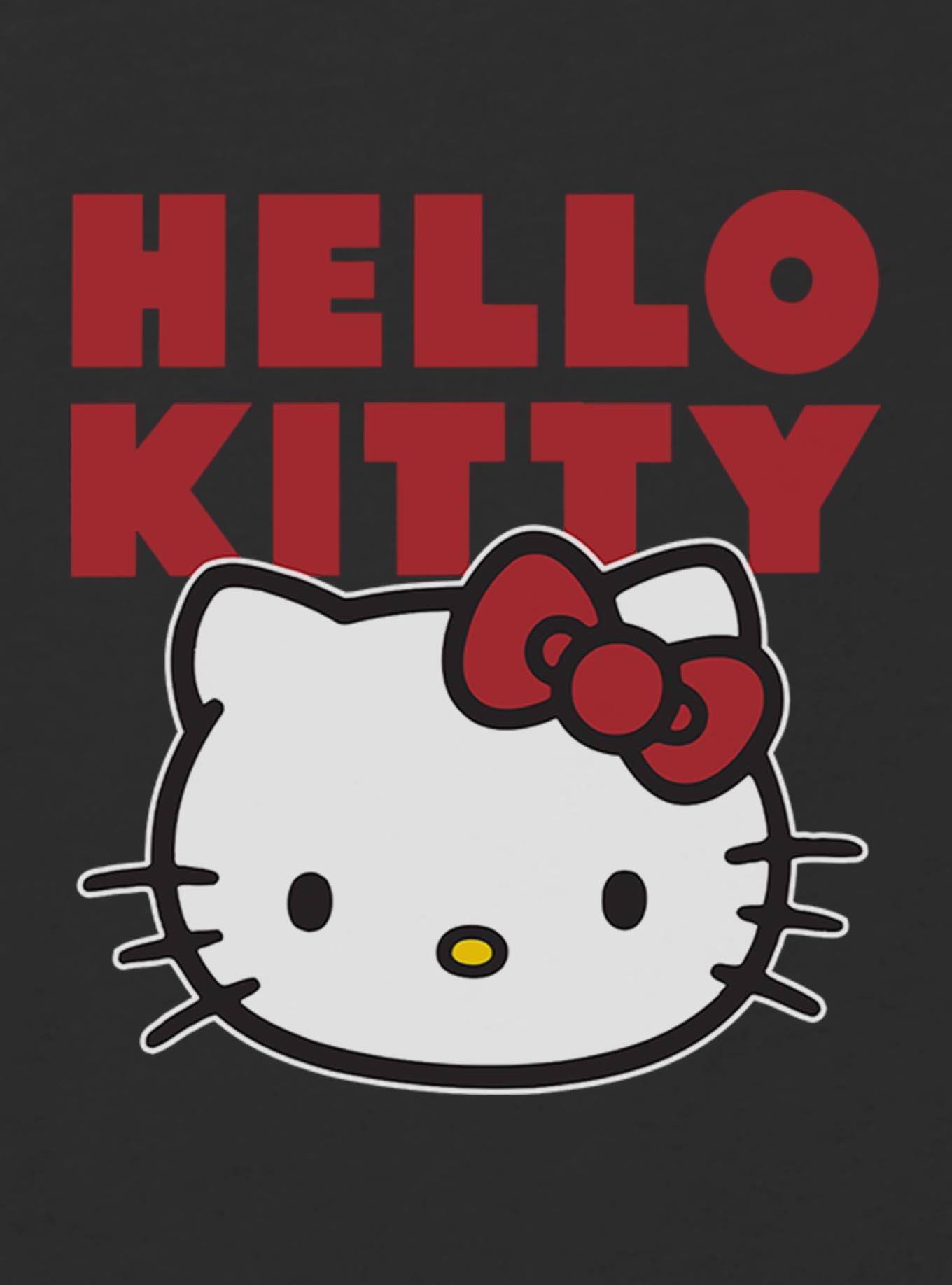 Hello Kitty Face Youth Girls Boxy Crop T-Shirt, , hi-res