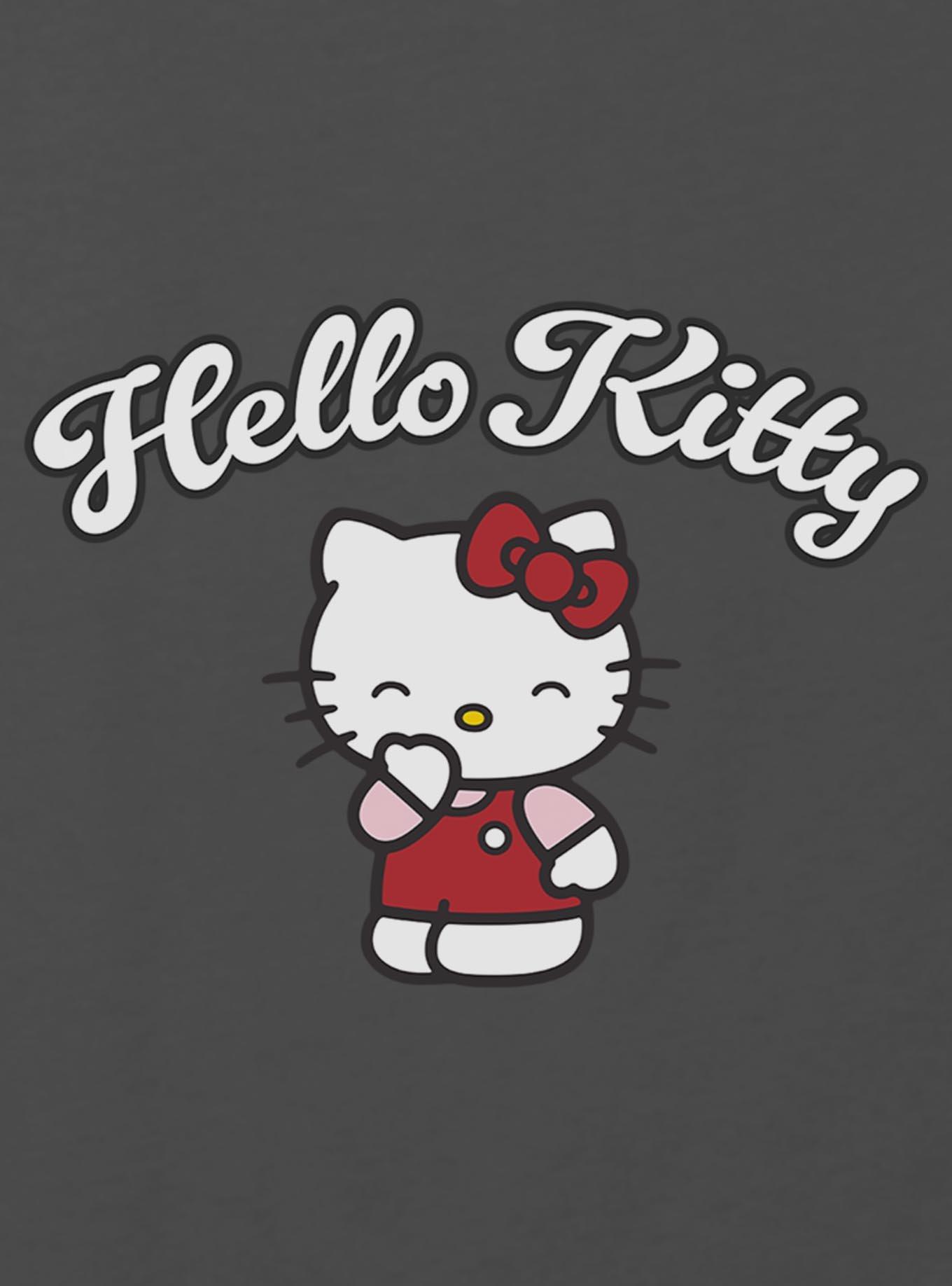 Hello Kitty Cute Kitty Youth Girls Boxy Crop T-Shirt, , hi-res