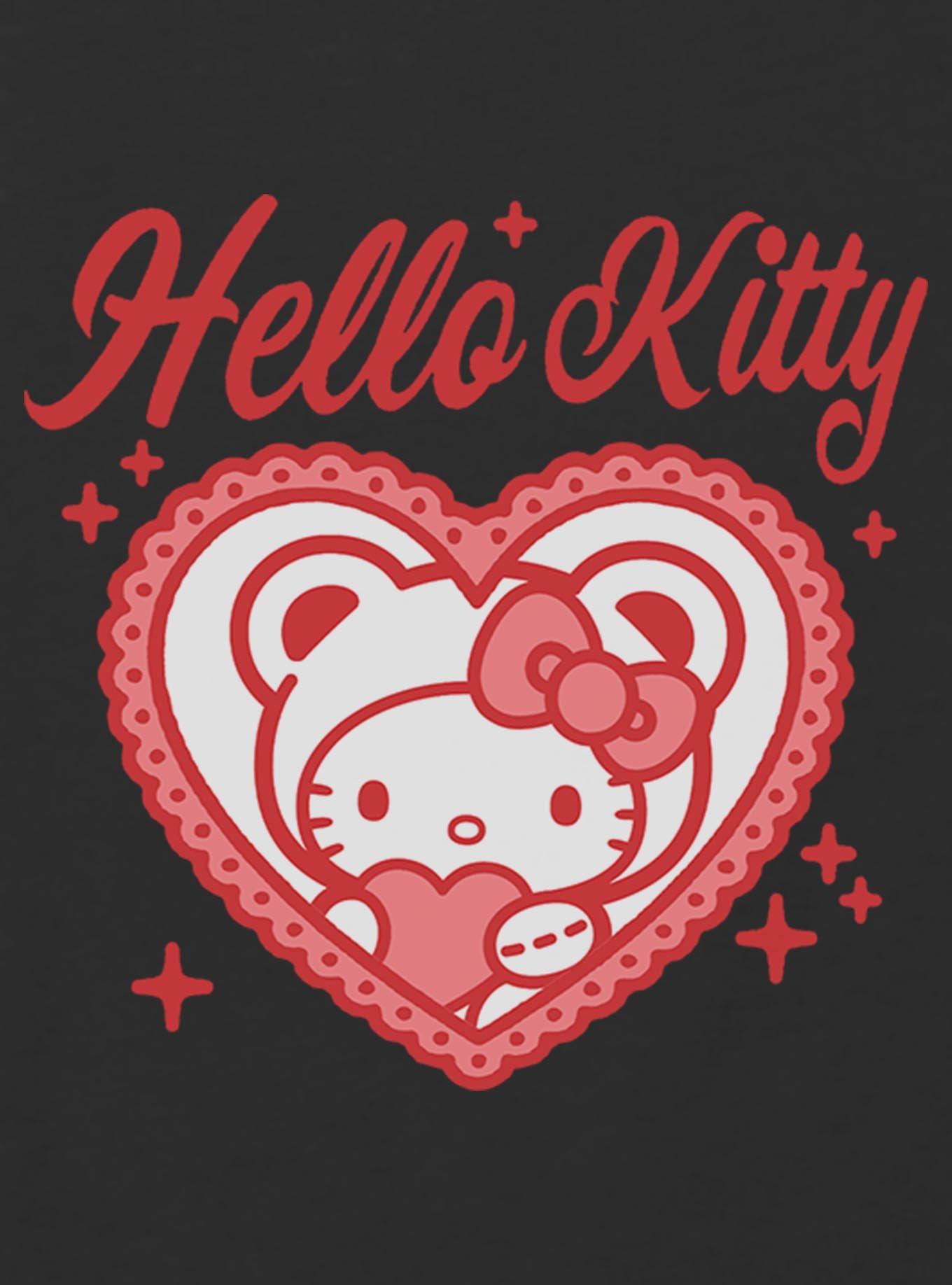 Hello Kitty Heart Dollie Youth Girls Boxy Crop T-Shirt, , hi-res