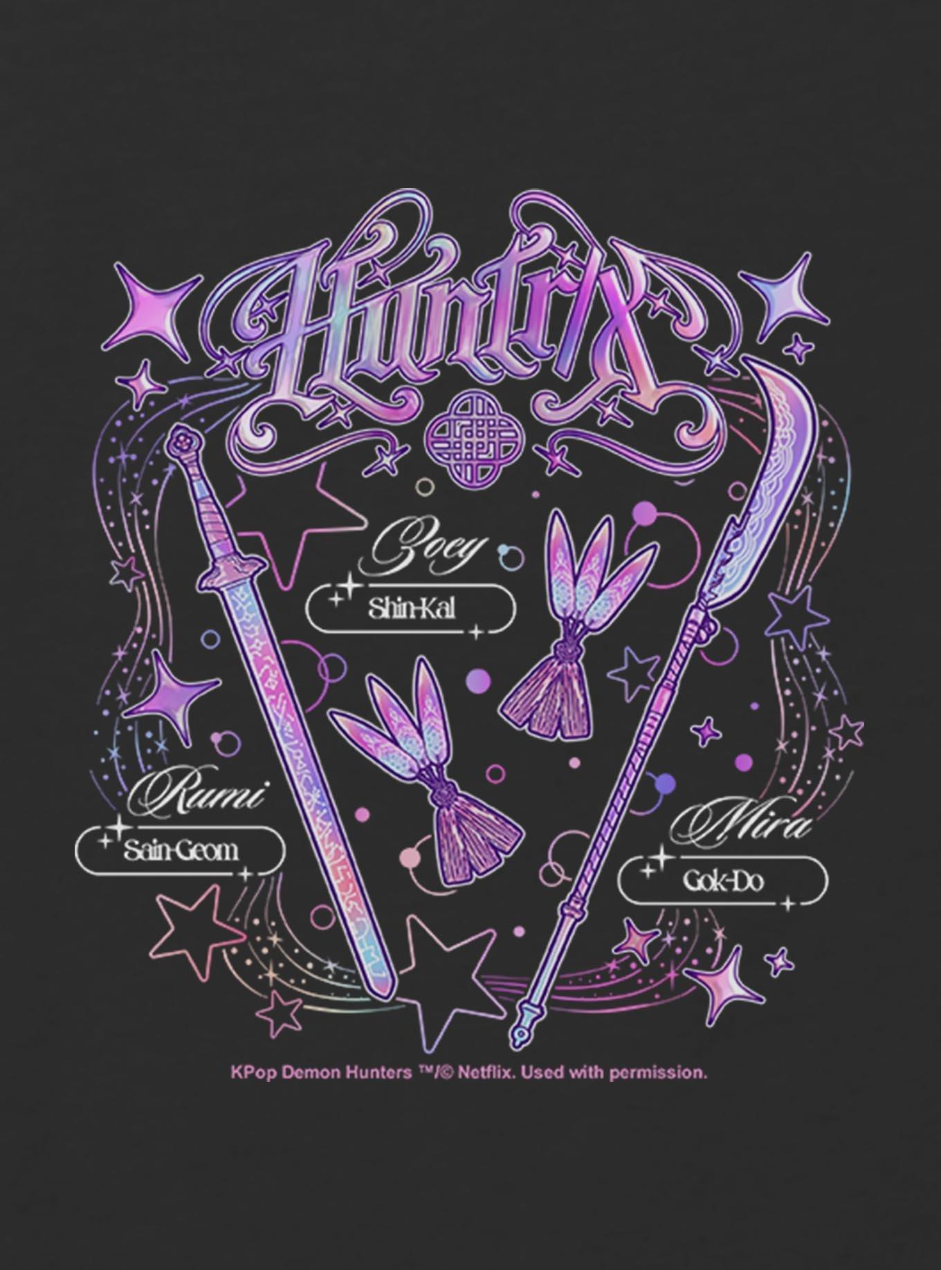 KPop Demon Hunters HUNTR/X Weapons Youth Girls Boxy Crop T-Shirt, , hi-res