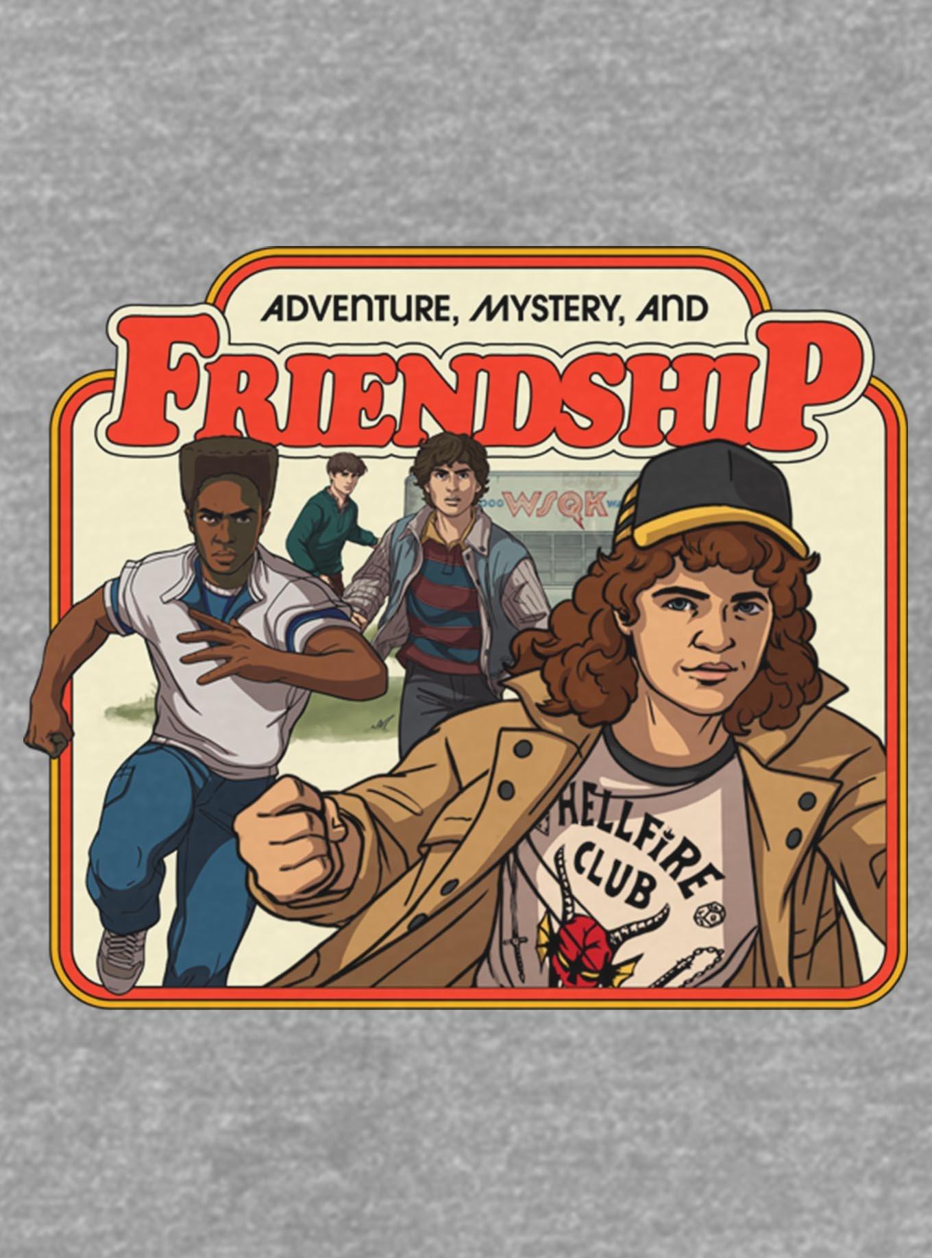Stranger Things Adventure, Mystery, And Friendship Youth Girls T-Shirt, , hi-res