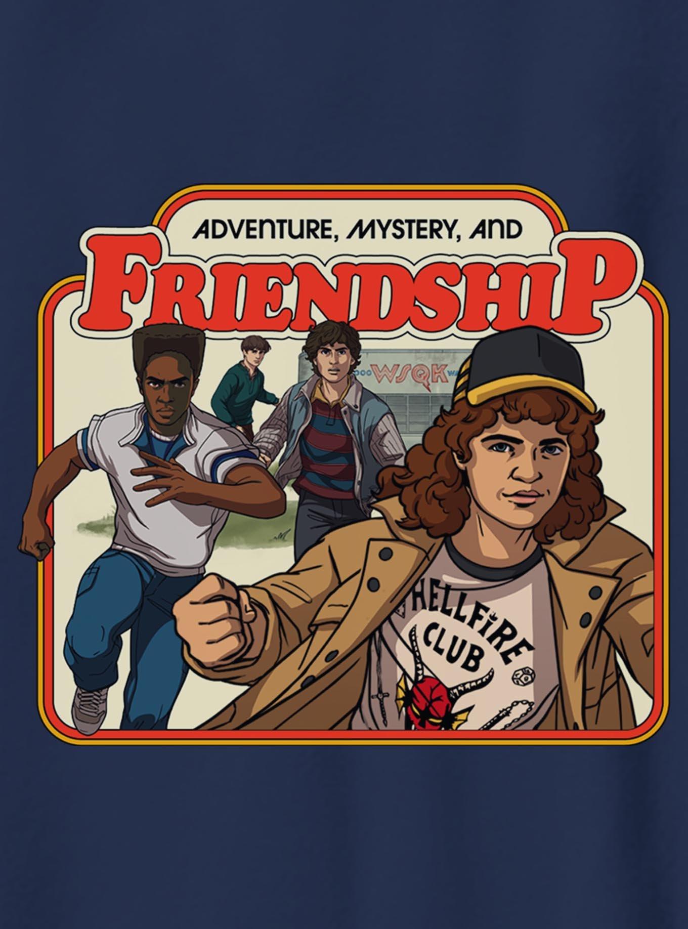 Stranger Things Adventure, Mystery, And Friendship Youth T-Shirt, , hi-res