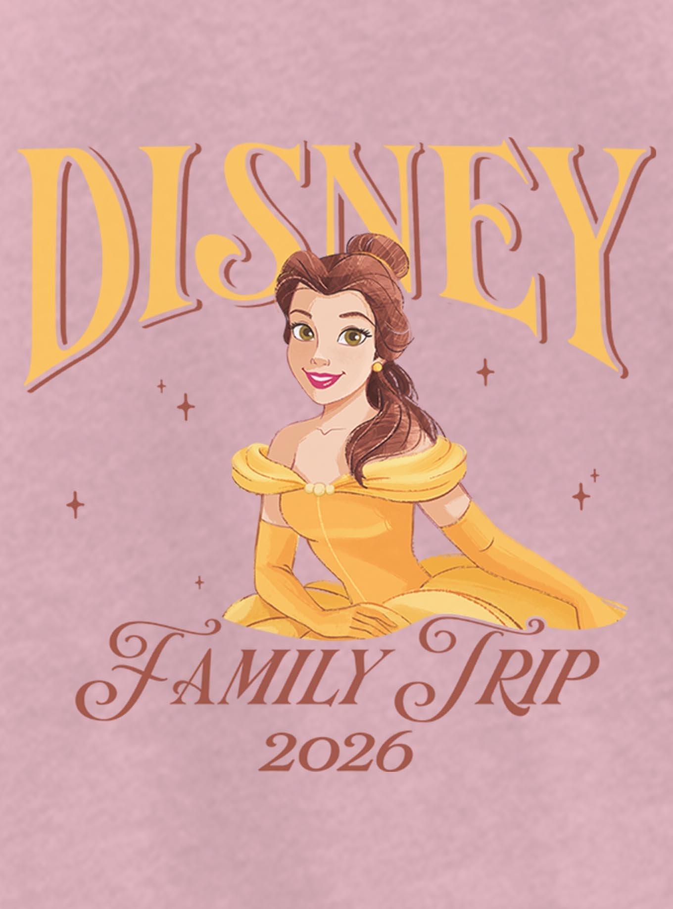 Disney Princesses Belle Family Trip 2026 Youth Girls T-Shirt, , hi-res