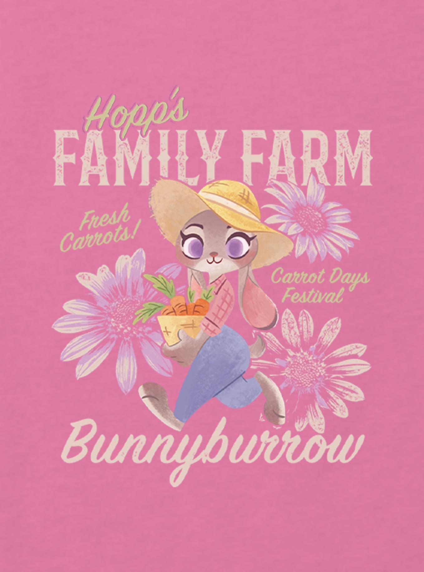 Disney Zootopia Family Farm Youth Girls Boxy Crop T-Shirt, , hi-res